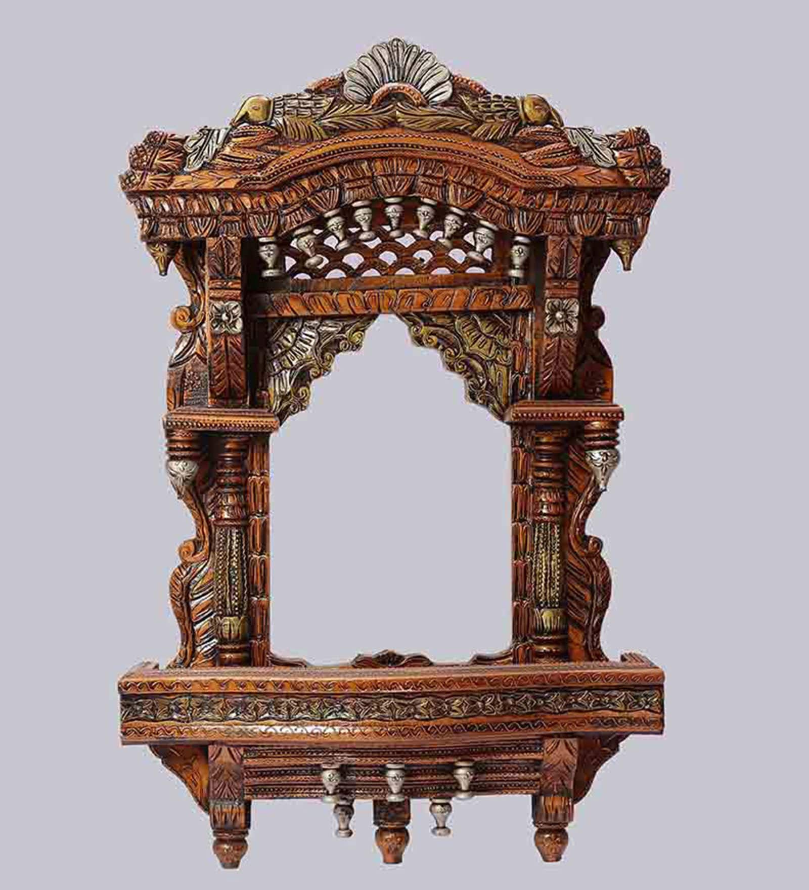 Buy Aarsun Woods Brown Mango Wood Rajasthani Traditional Balcony