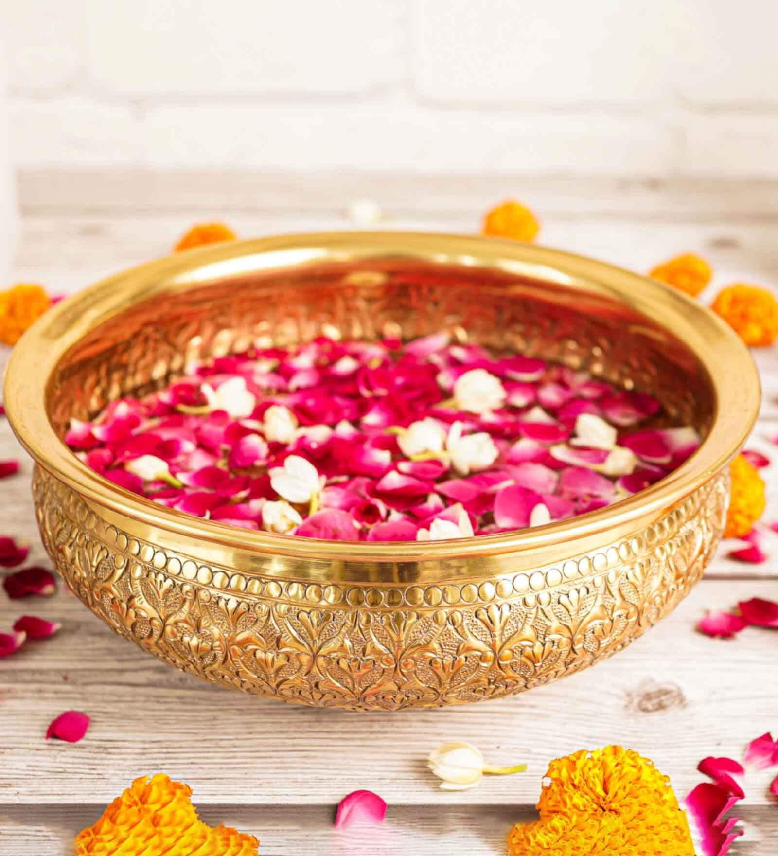 Buy Anandi Gold Aluminium Urli Bowl At Off By Behoma Pepperfry