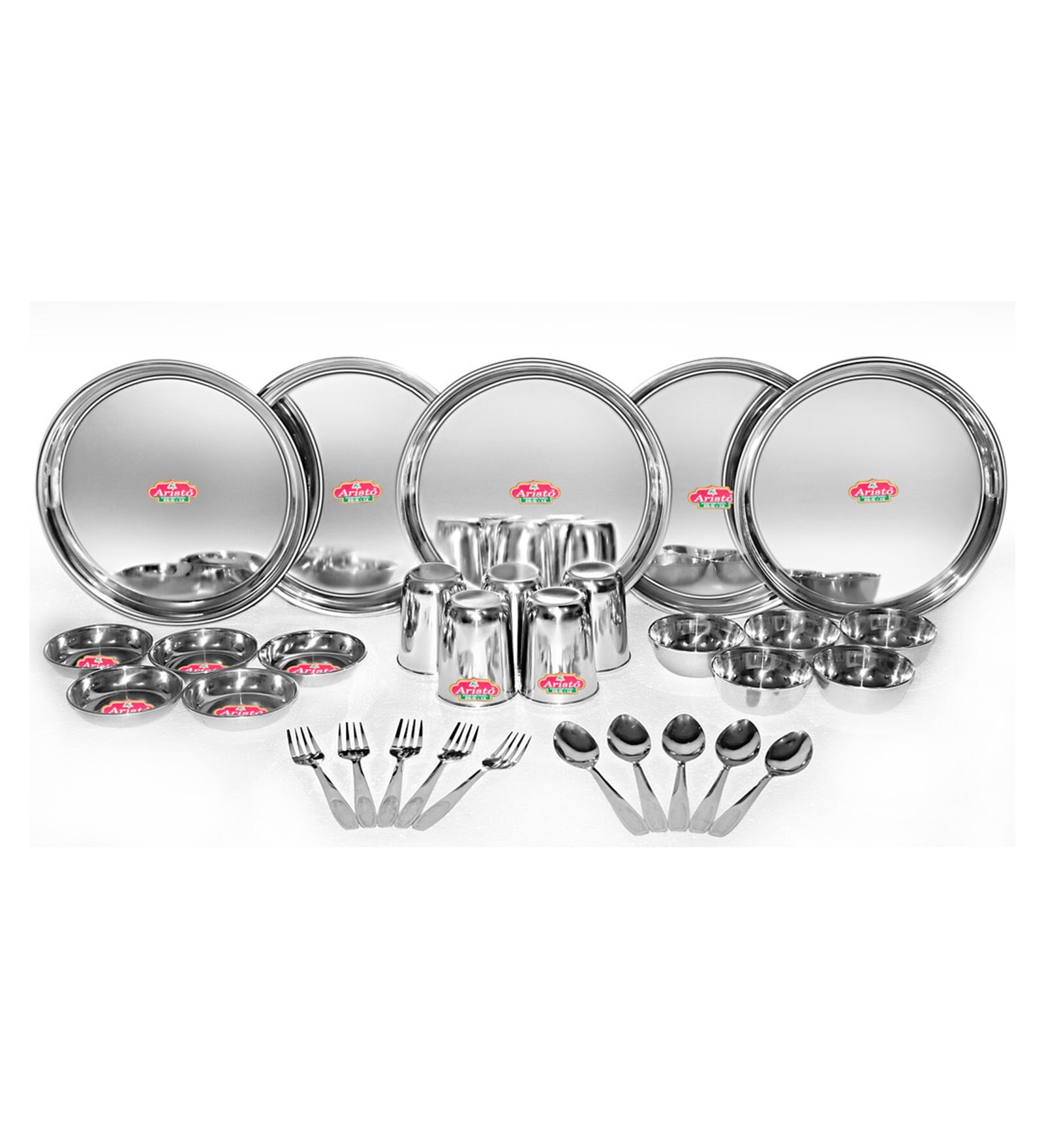 Buy Aristo Modish Stainless Steel Dinner Set Set Of 30 Online