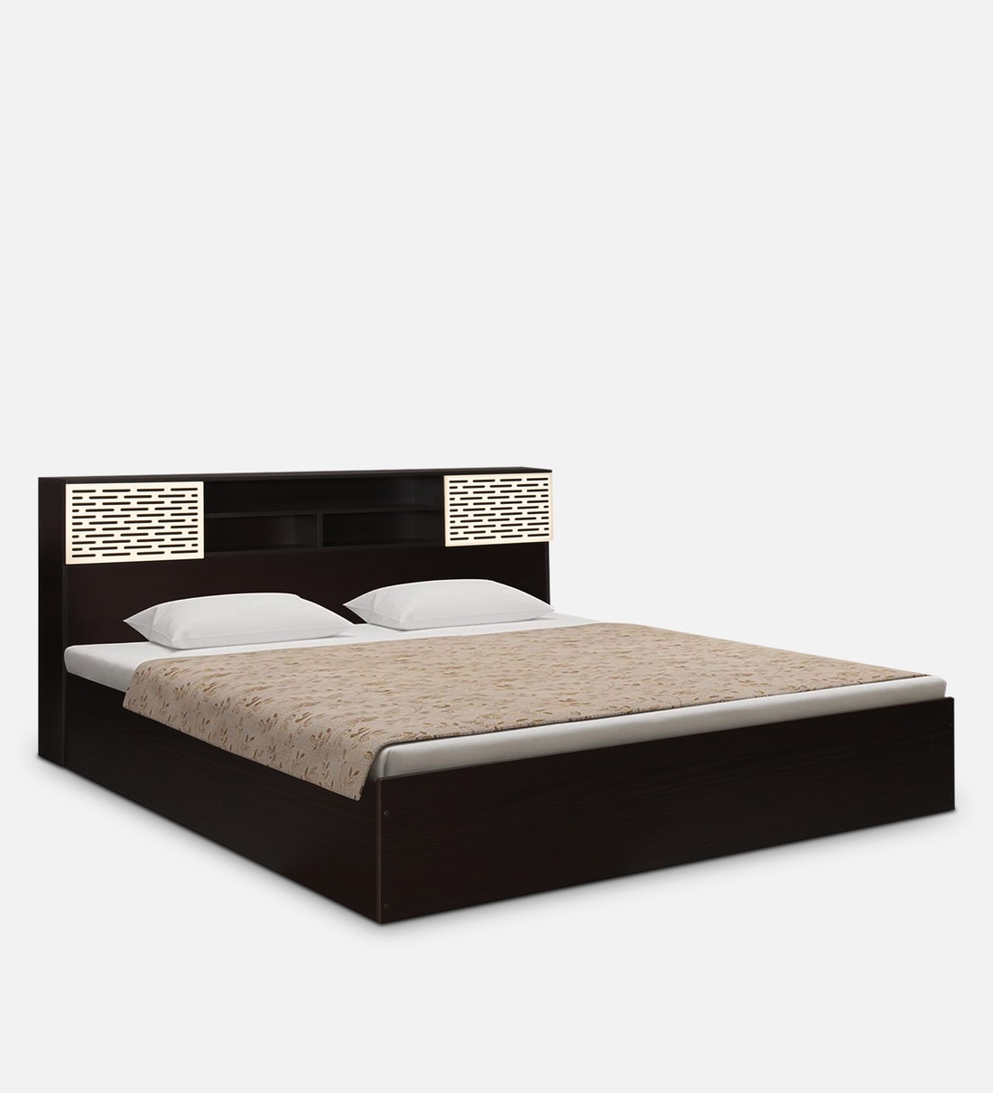 Buy Blaze Queen Size Bed In Wenge Finish With Box Storage At 30 OFF By