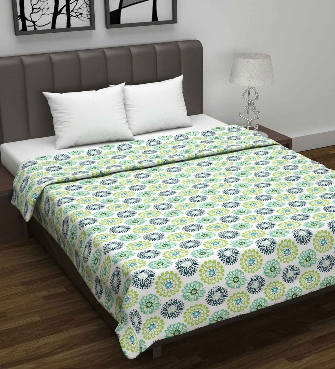 Buy Blue Cotton Patterned 120 GSM Double Bed Dohar At 61 OFF By Divine