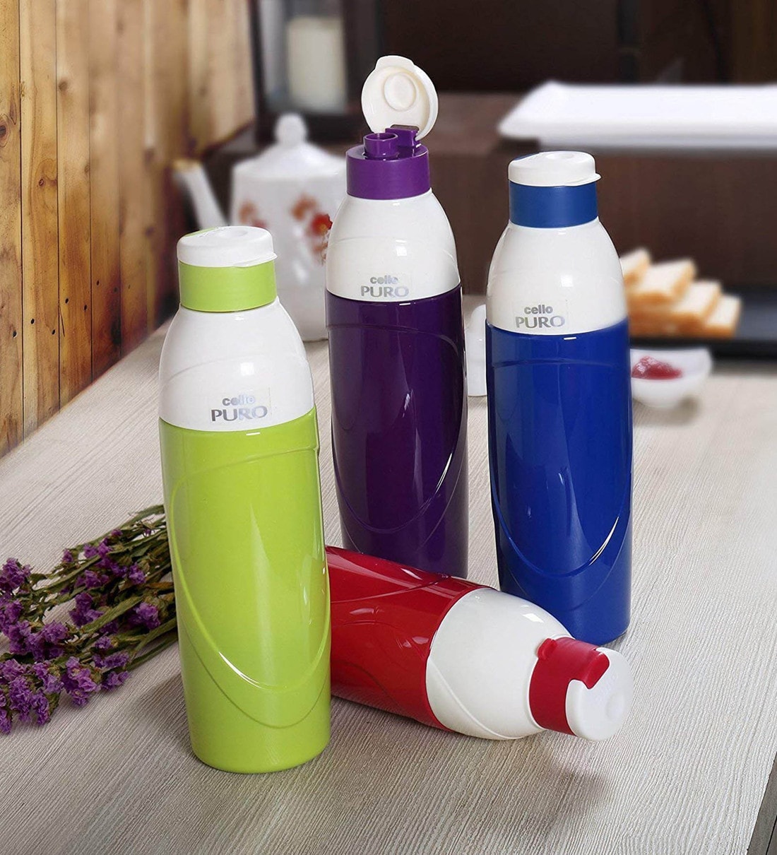 Buy Cello Puro Classic Plastic Water Bottle Set 900ml Set Of 2