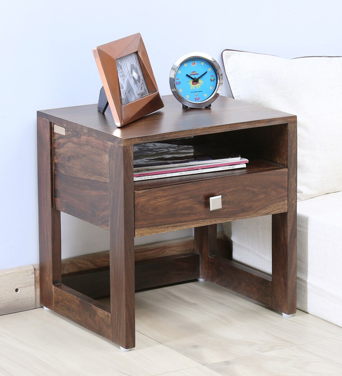 Buy Connell Solid Wood Night Stand In Provincial Teak Finish By