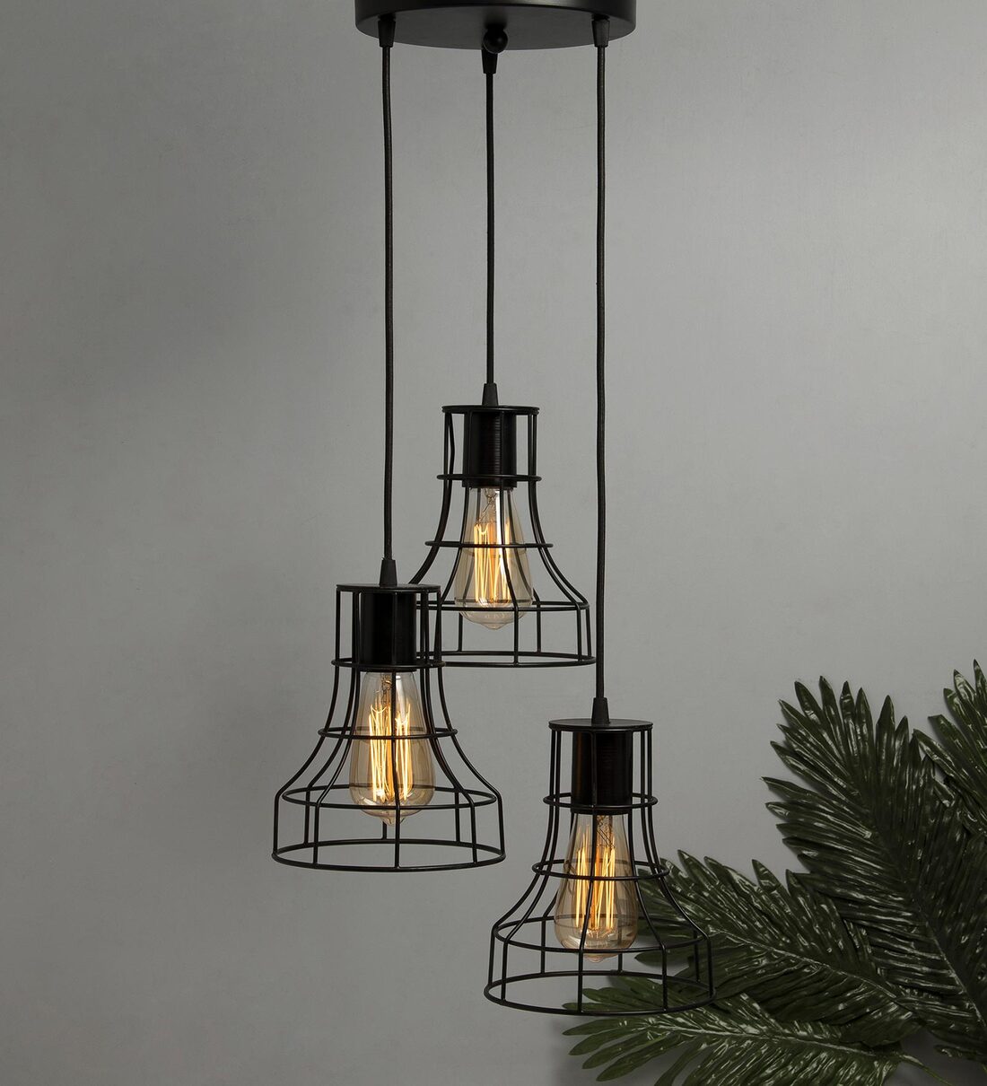 Buy Designer Black Metal Cluster Hanging Light At Off By Homesake