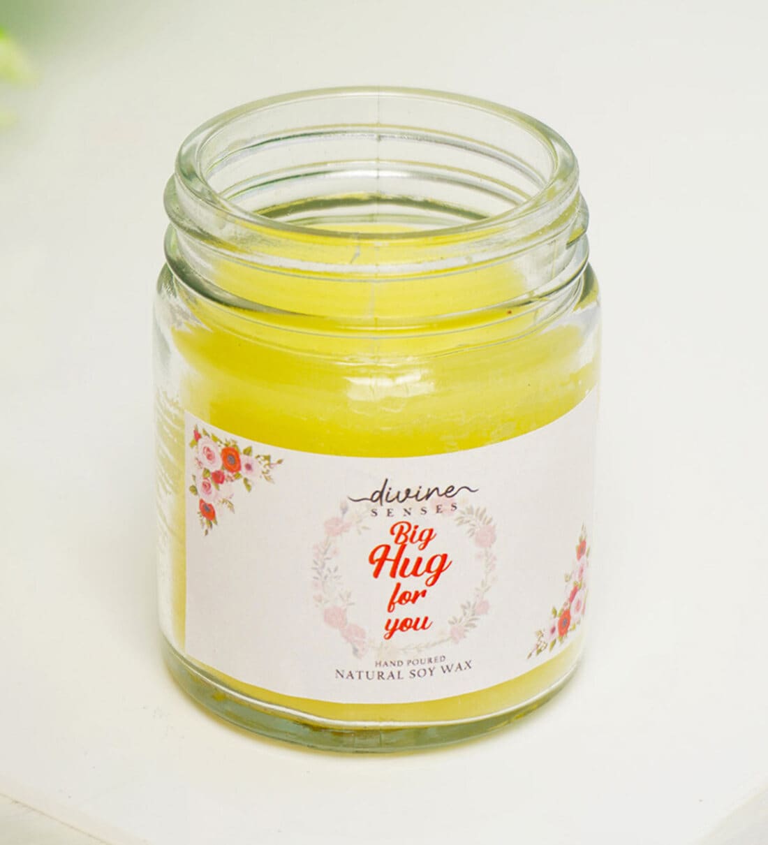 Buy A Big Hug Yellow Soy Wax Scented Jar Candle At 31 OFF By Divine