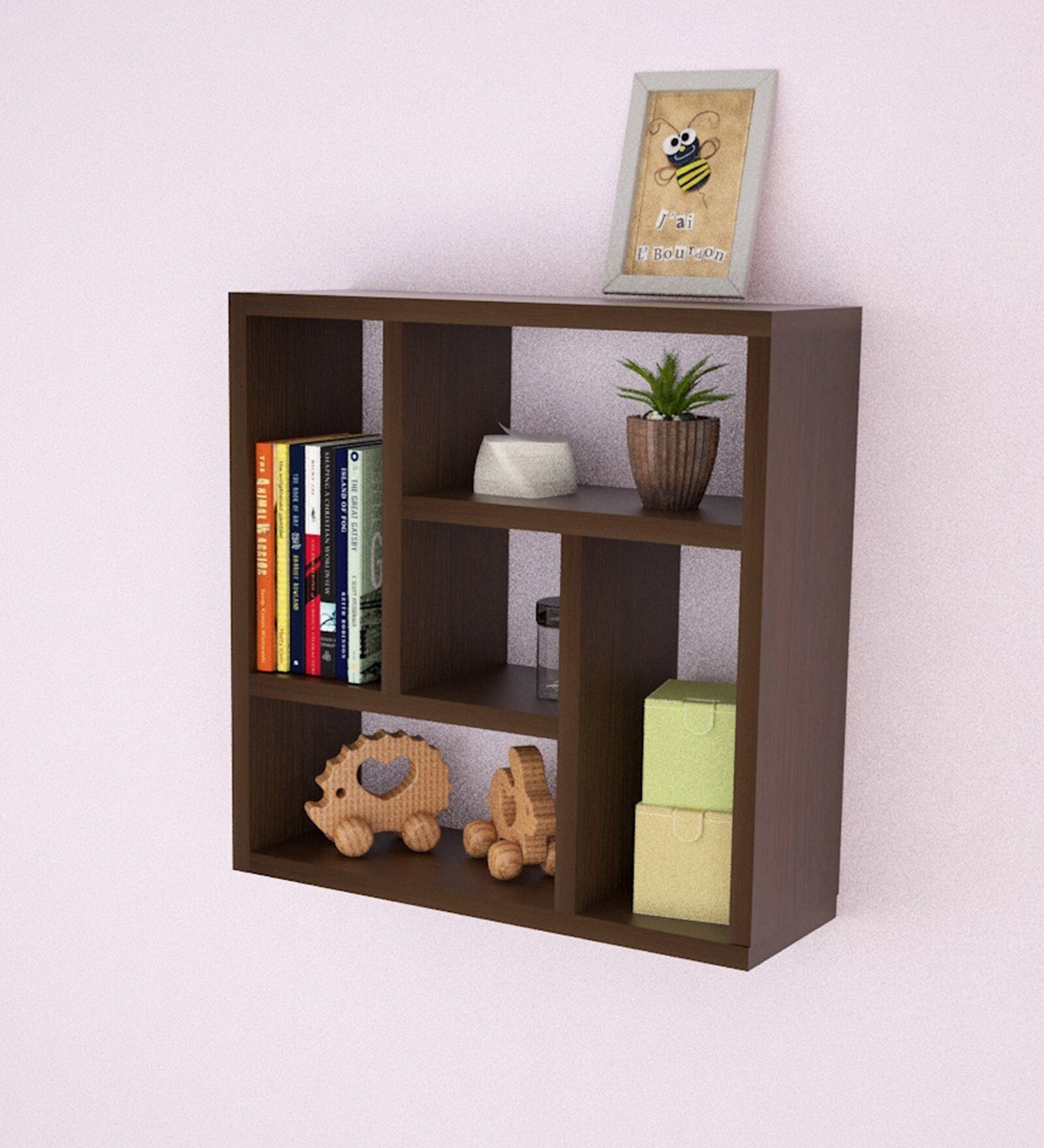 Buy Engineered Wood Wall Shelf In Melamine Finish By Wood You At 15