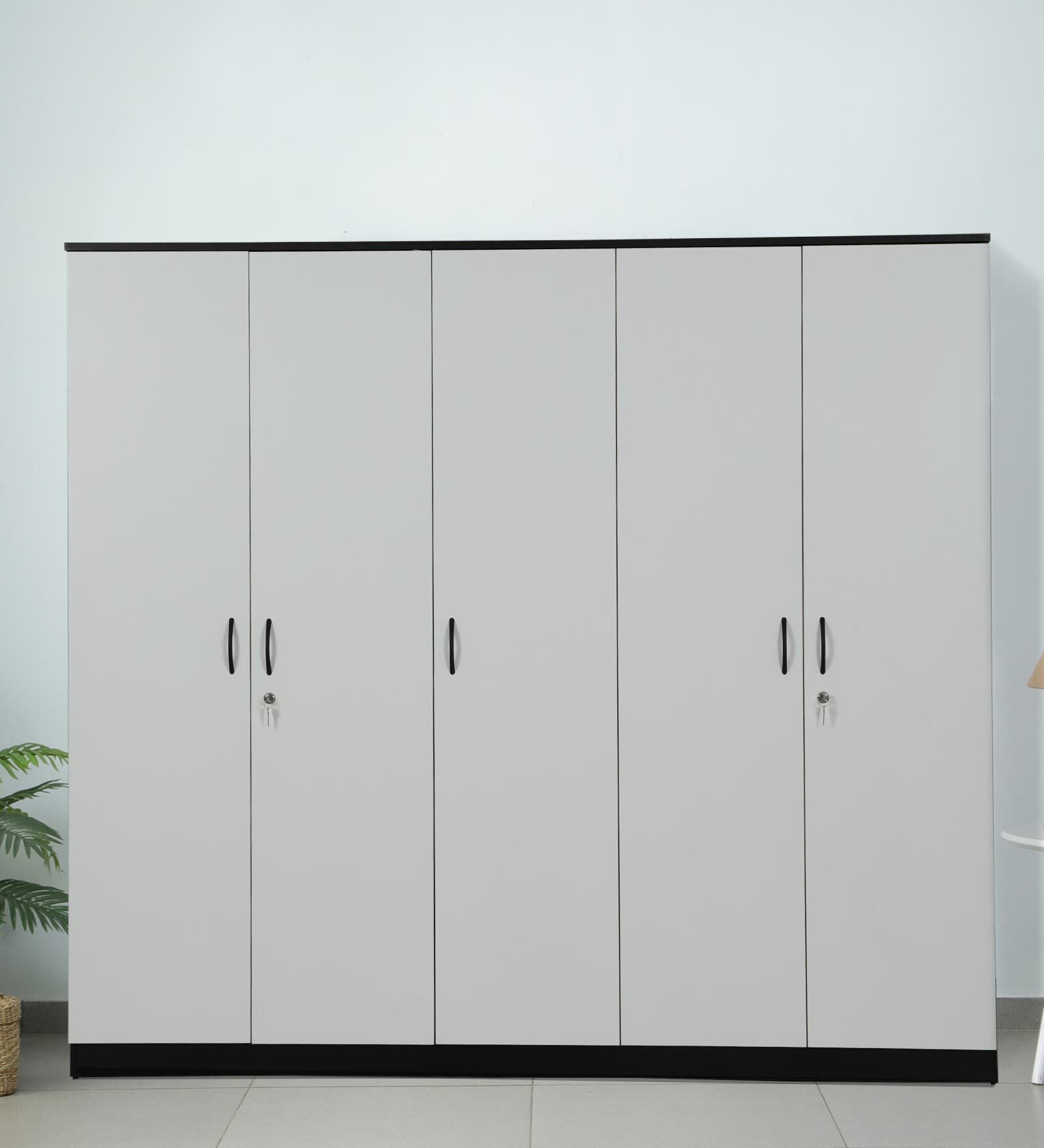 Buy Eric Door Wardrobe In Wenge White Finish At Off By Mintwud