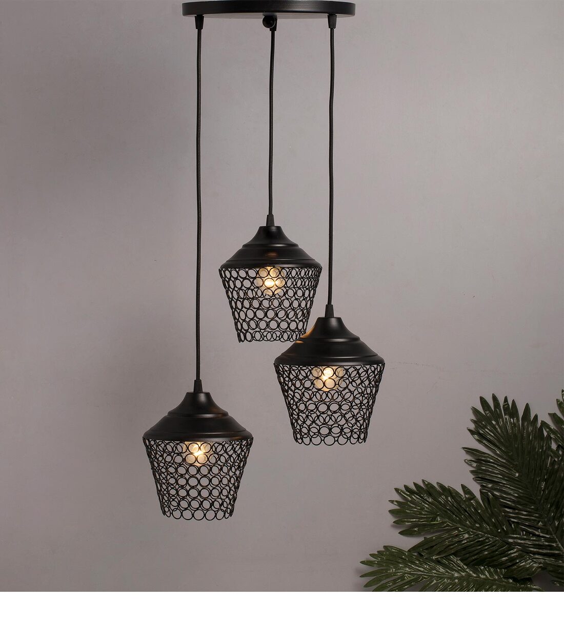 Buy Fauci Black Metal Cluster Hanging Light At 40 OFF By Homesake