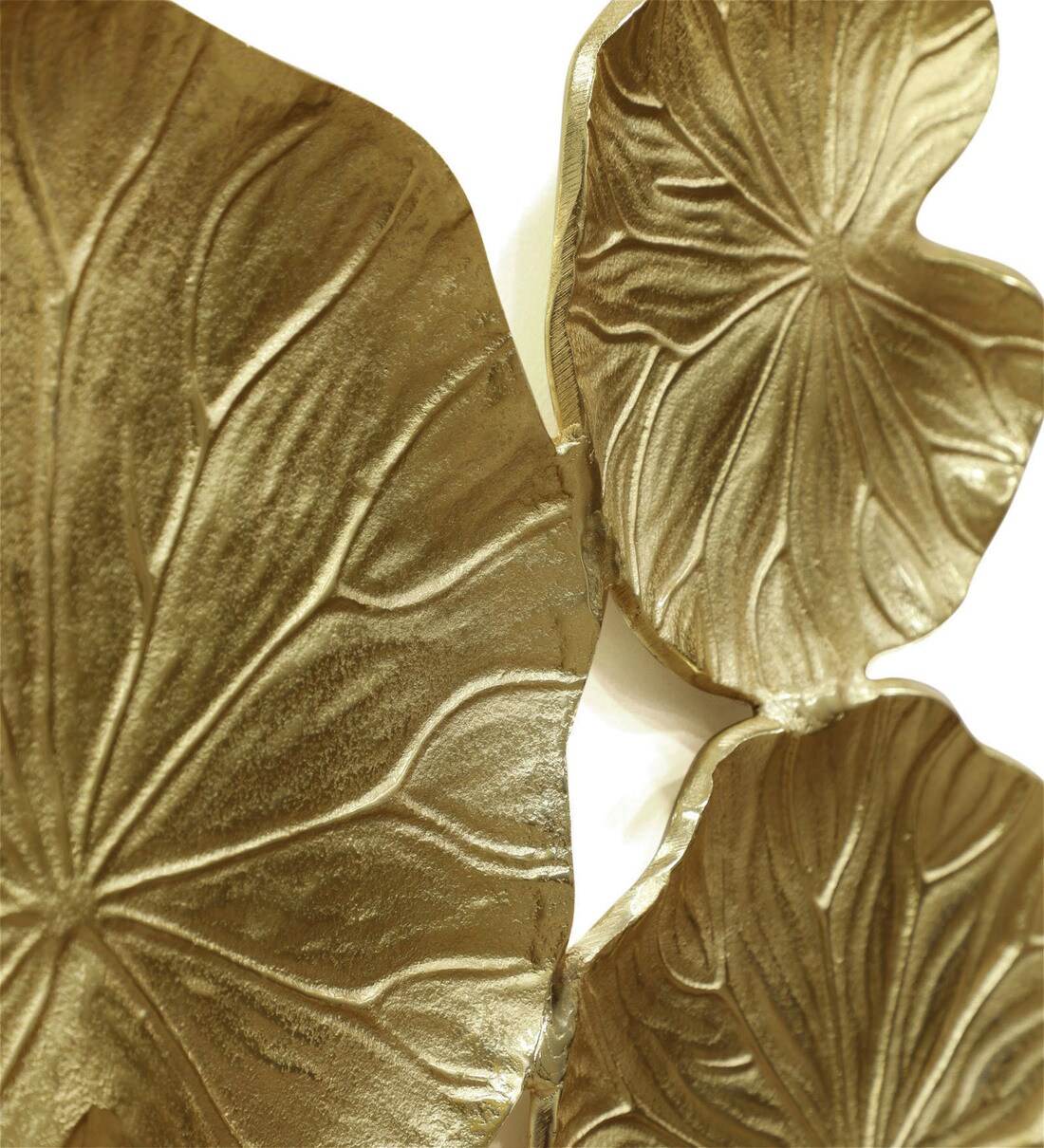 Buy Aluminium Lotus Leaf Wall Art In Gold By Cocovey Online Floral