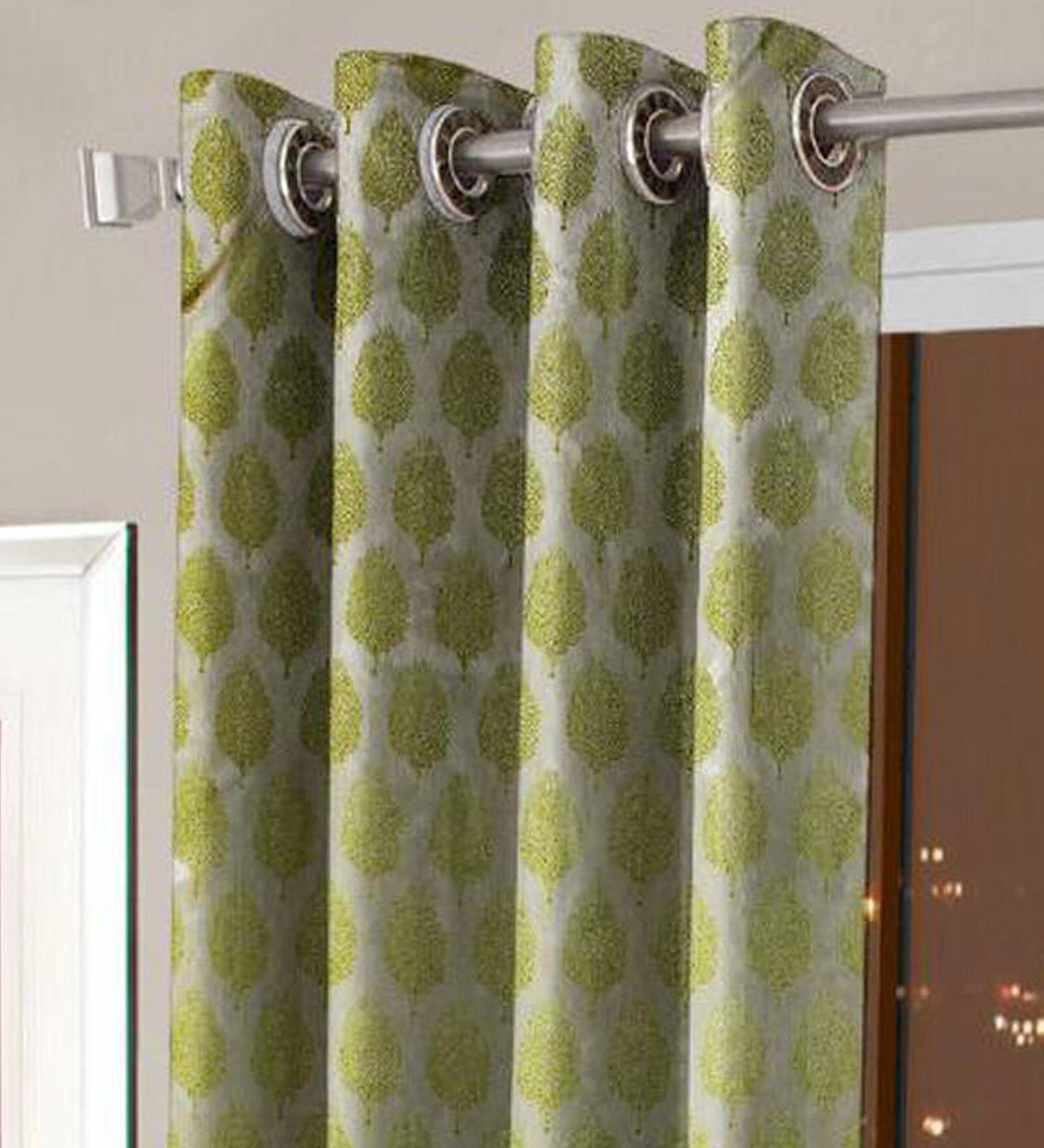 Buy Polyester Semisheer 7 Feet Eyelet Door Curtain By Skyloom At 40