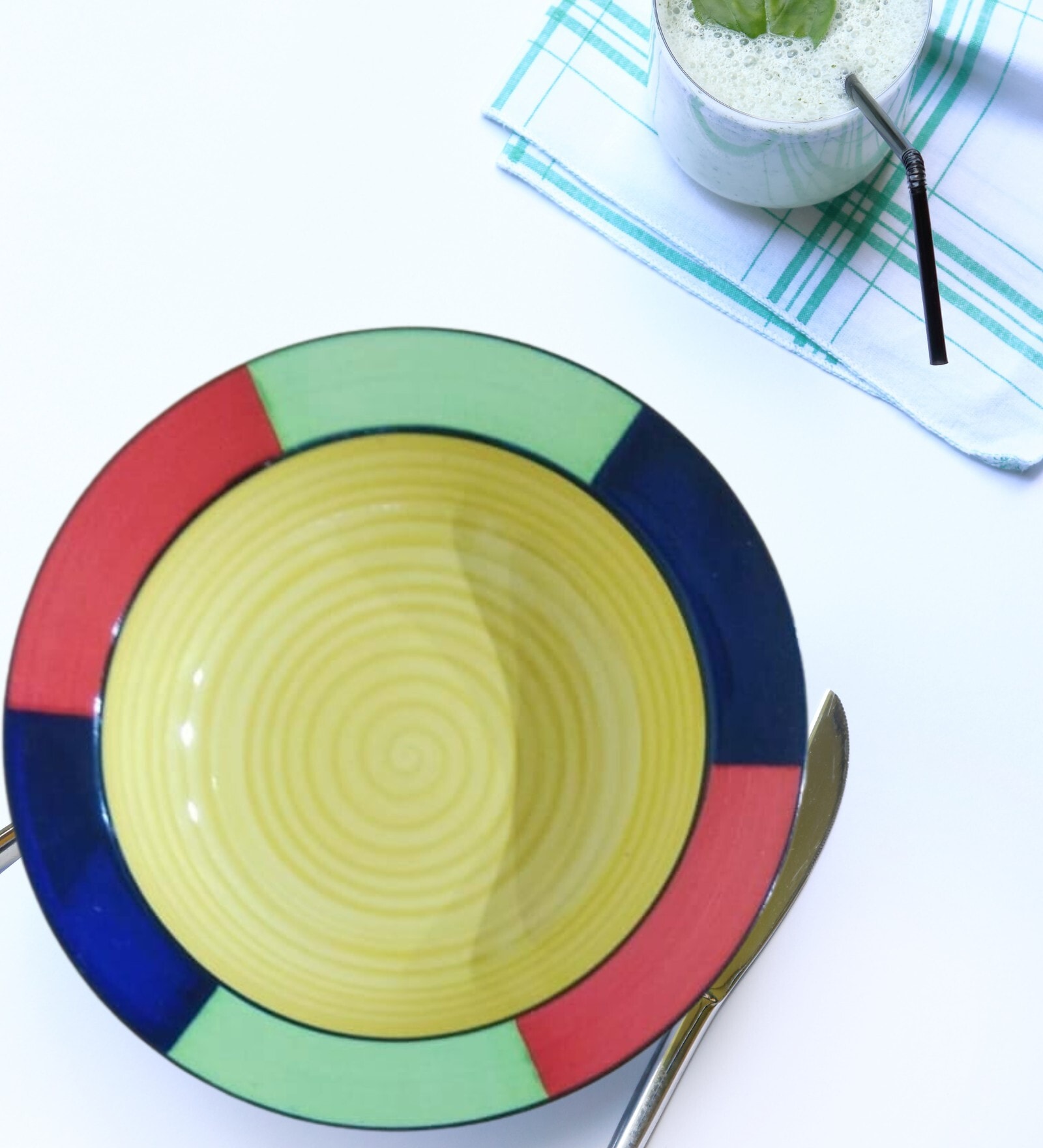 Buy Handcrafted Yellow Colour Ceramic Pasta Plate By Maatikosh At 52