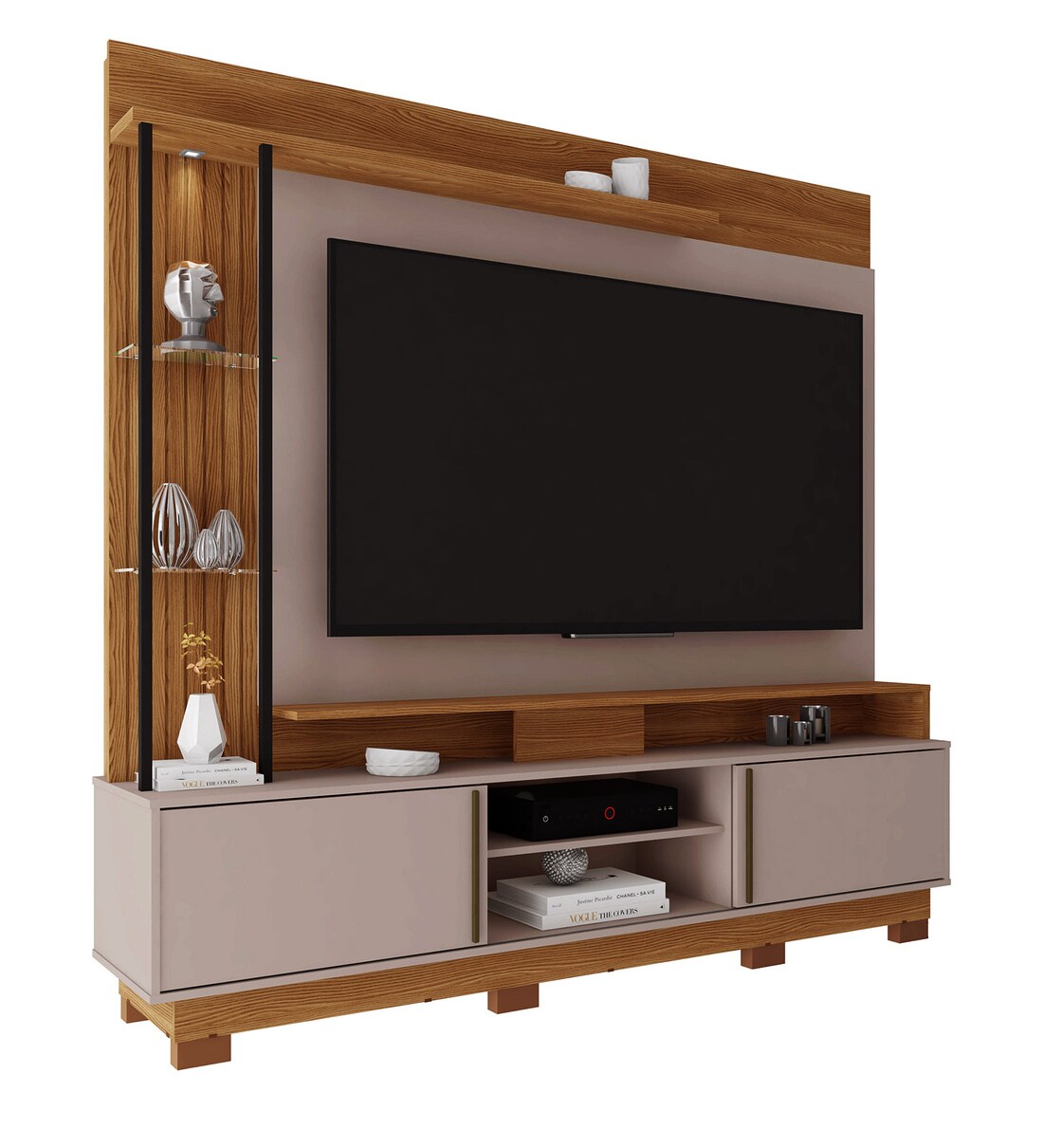 Buy Home Martino Tv Unit In Carvalho Nobre Griz Finish For Tvs Up To