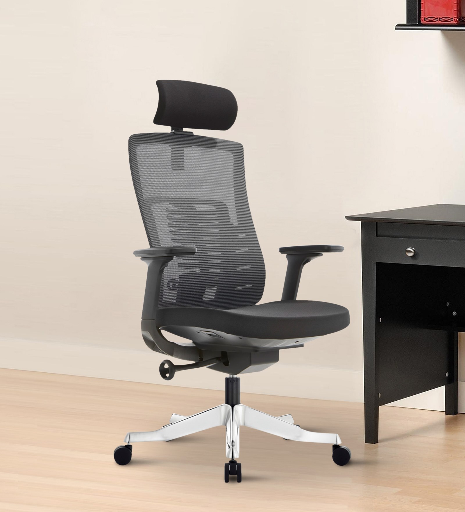 Buy Inspire Breathable Mesh Ergonomic Chair In Black Colour At Off