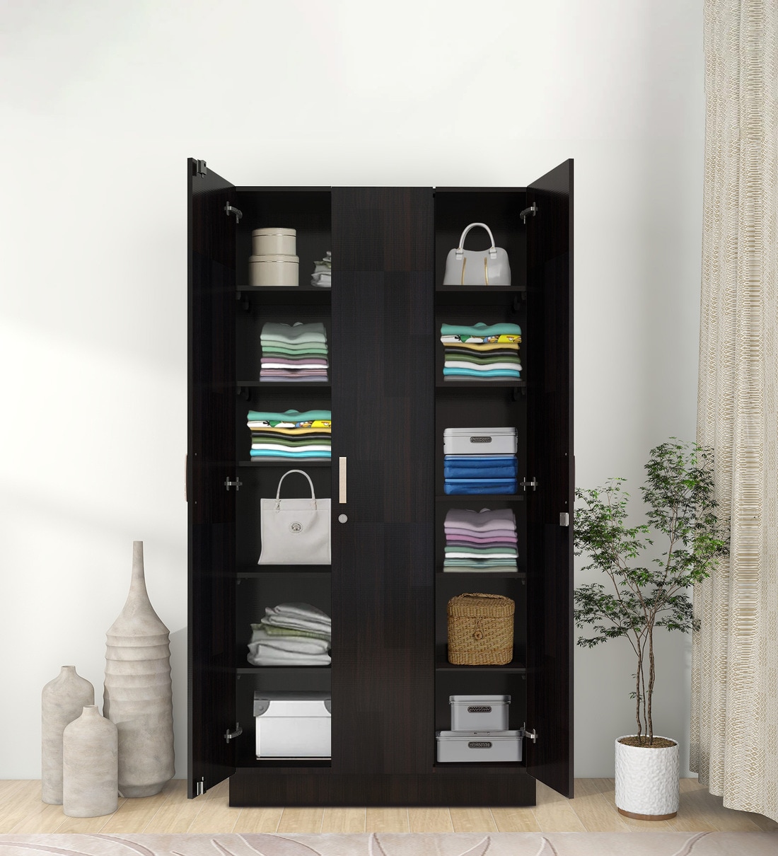 Buy Kenzou Door Wardrobe In Wenge Finish At Off By Mintwud From