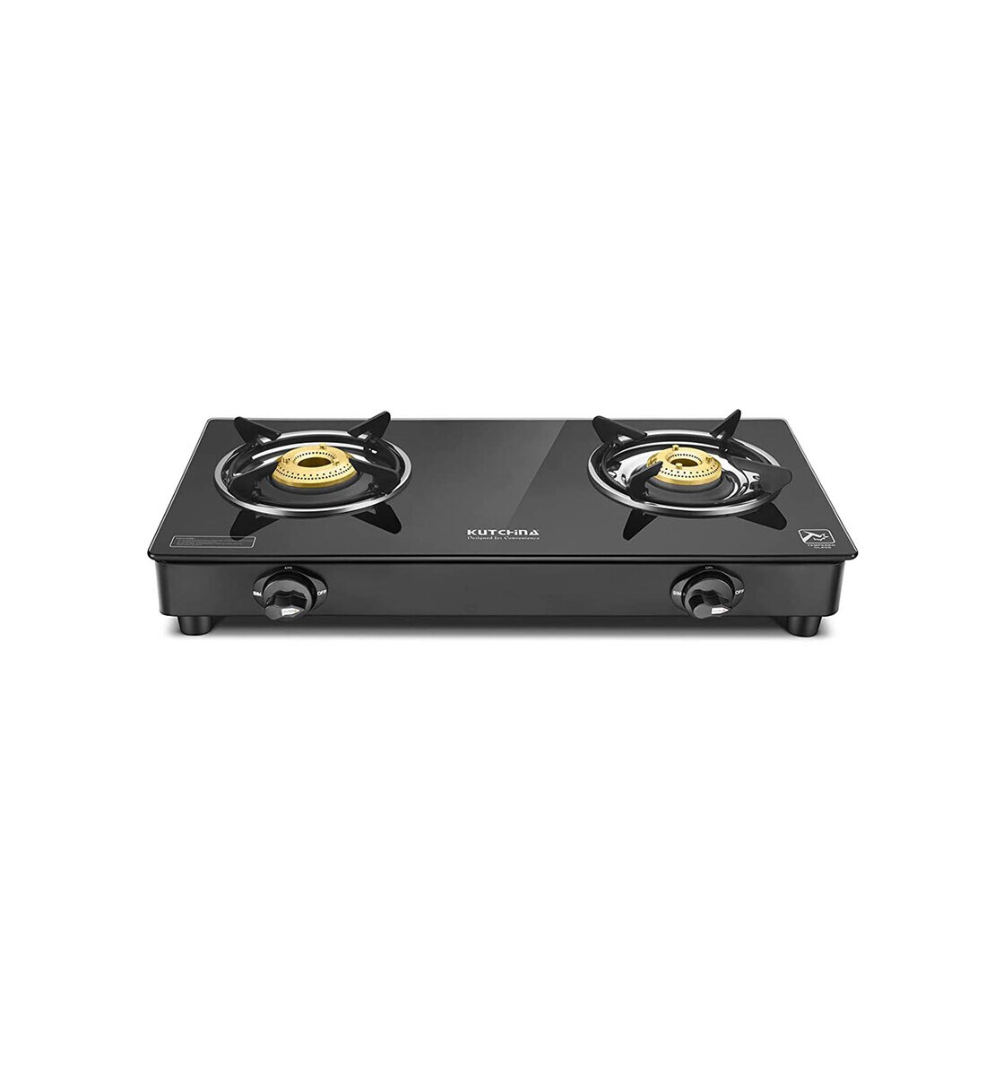 Buy Kutchina 2 Burner Glass Top Gas Stove With Manual Ignition PLUTO