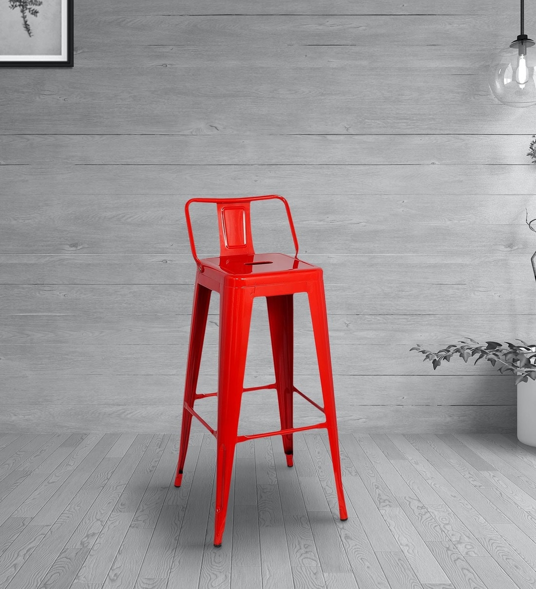 Buy Leon Barstool In Red Colour At Off By Creative Seating System