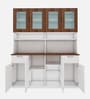 Buy Modish Crockery Unit In Frosty White Walnut Finish At Off By