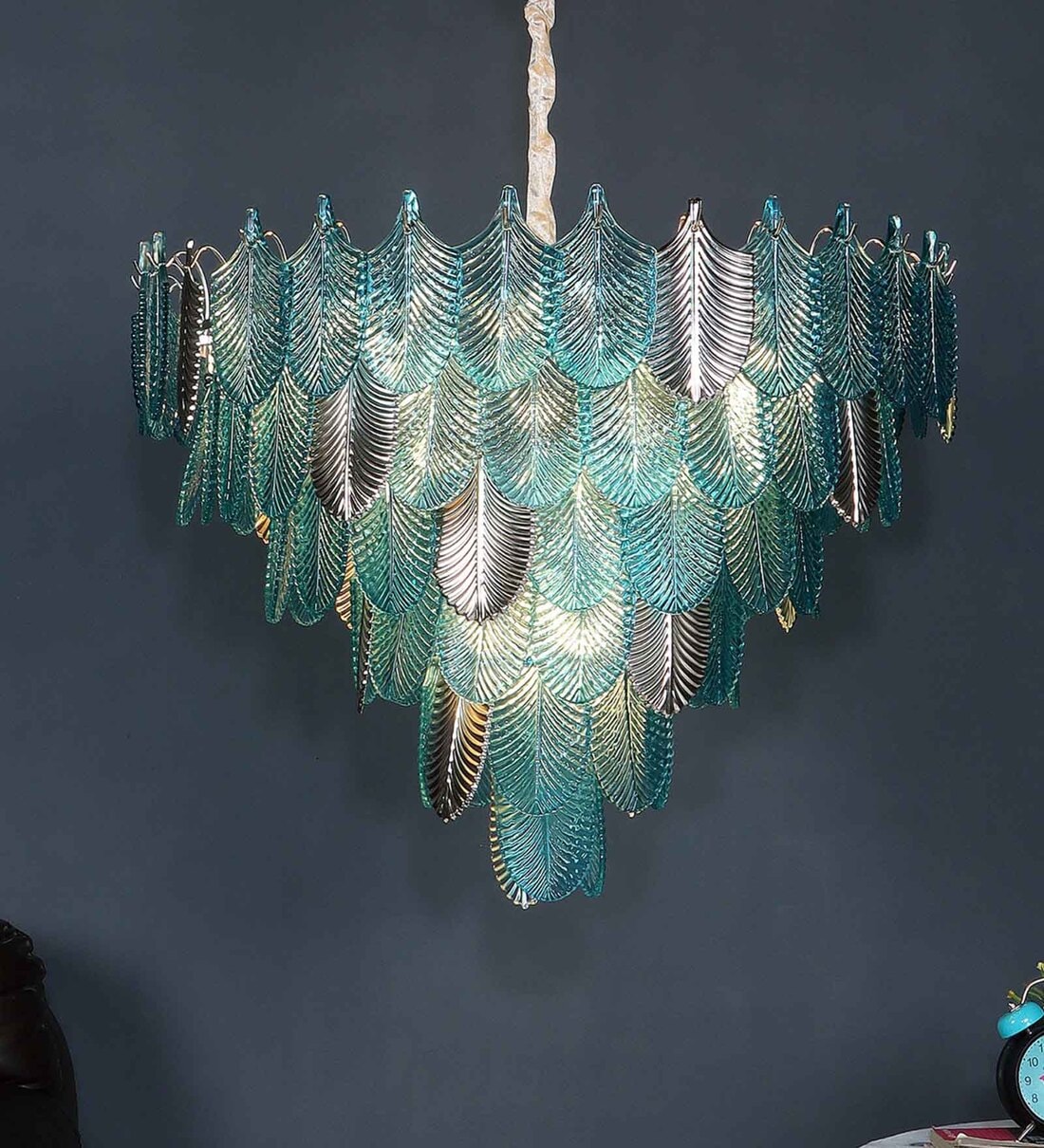 Buy Multicolour Metal Glass Empire Chandelier By Stello At Off By