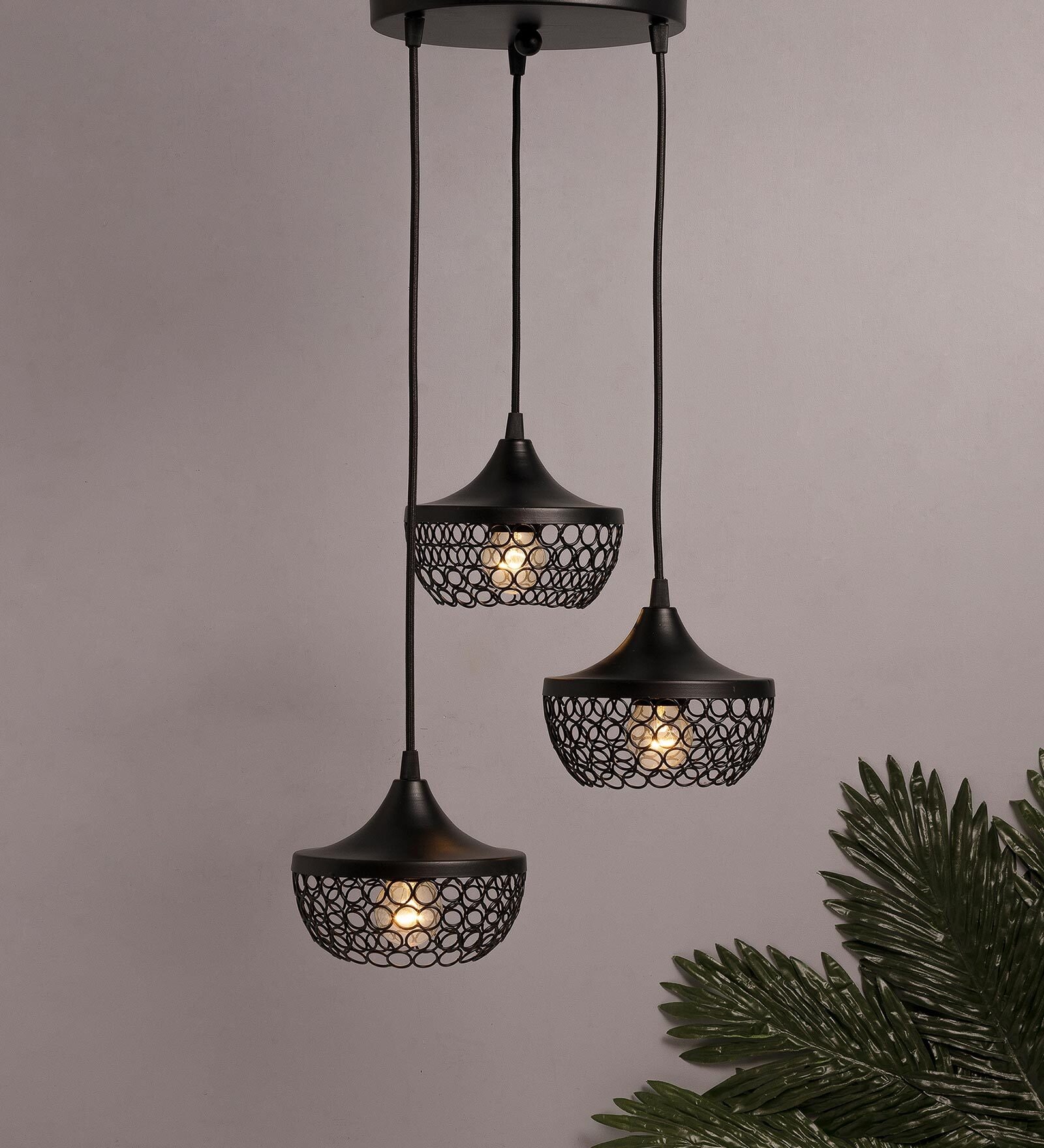 Buy Mylo Black Metal Cluster Hanging Light At 43 OFF By Homesake