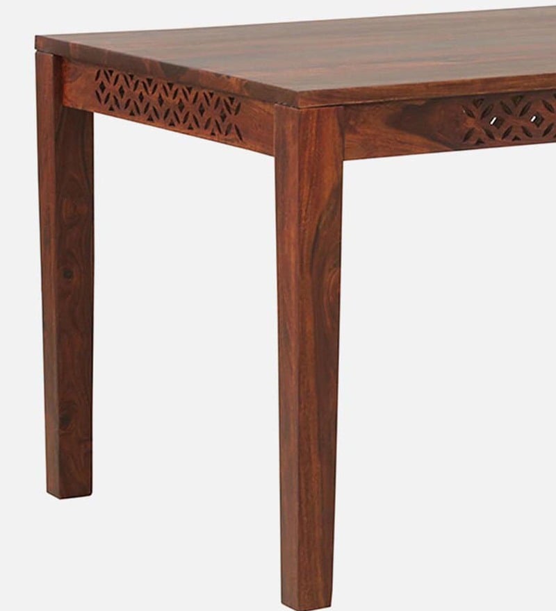 Buy Parnika Sheesham Wood Seater Dining Table In Honey Oak Finish By