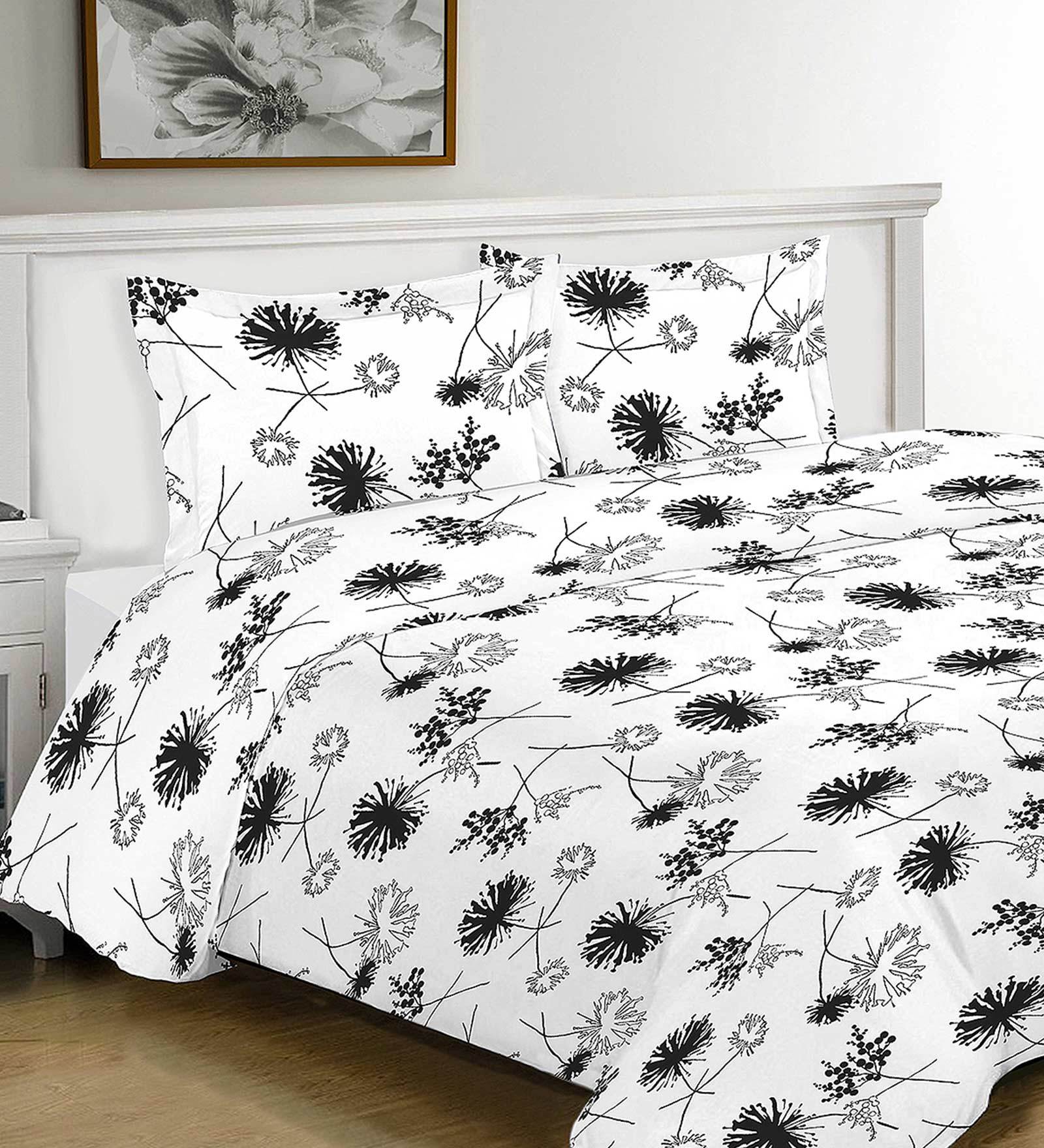 Buy Print Collection Cotton Tc Double Bedsheet With Pillow Covers