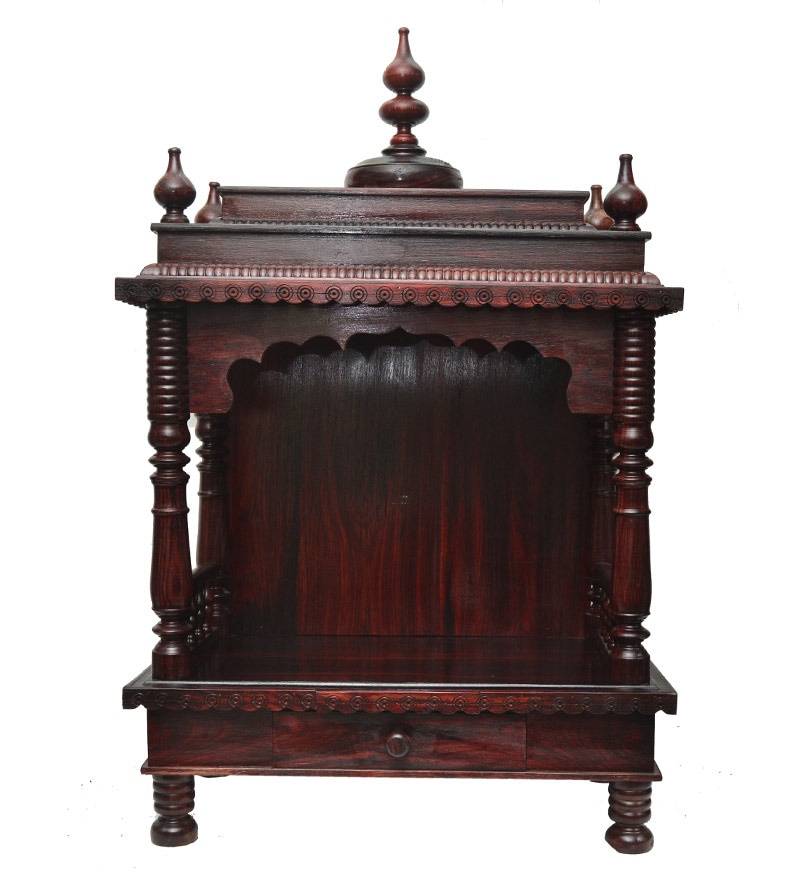 Buy Pavitra Mandir Brown Sheesham Wood Temple Online Temples