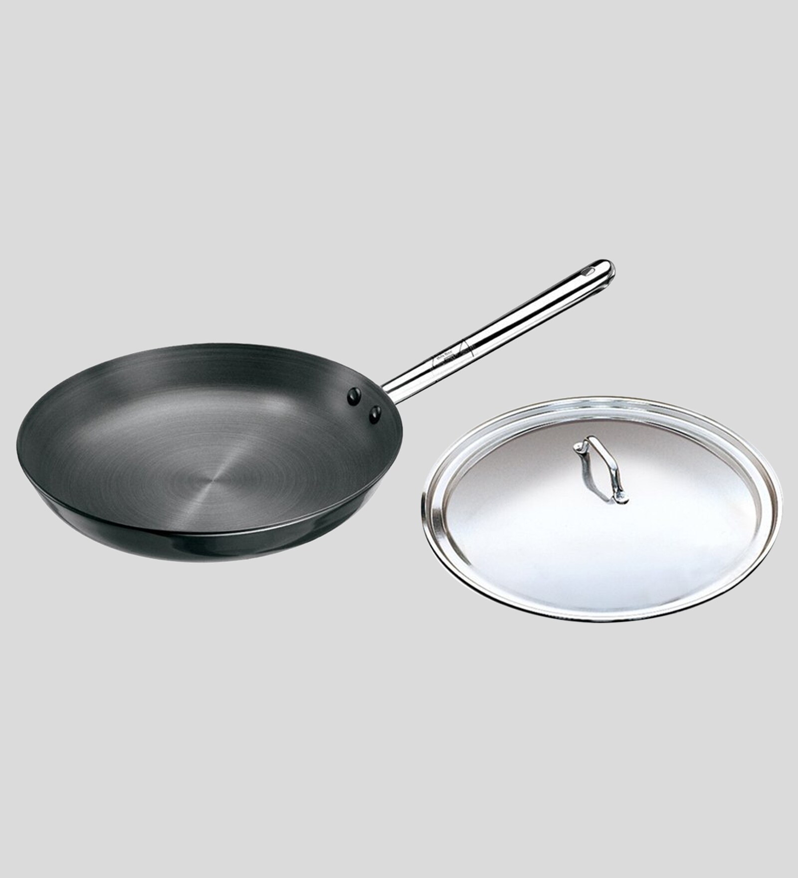 Buy 30cm Hard Anodized Frying Pan With Steel Lid By Hawkins At 100 OFF