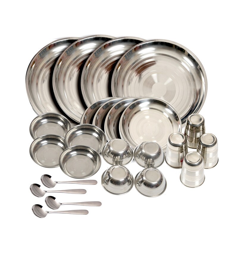 Buy Stainless Steel 24 Pc Dinner Set Online Metalware Dinner Sets