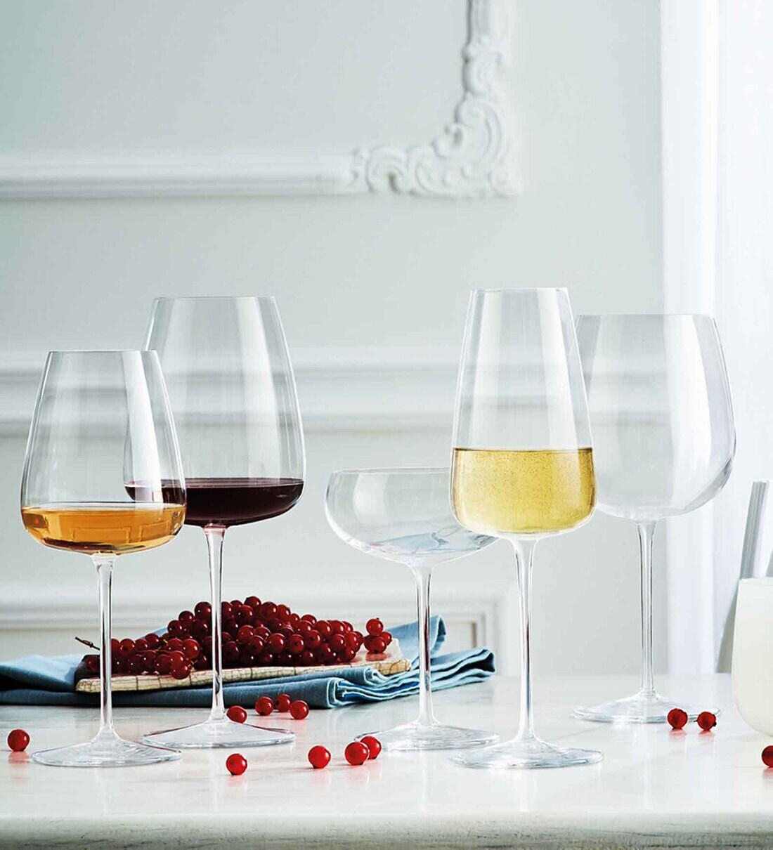 Buy Luigi Bormioli Transparent Ml Glass Set Of Wine Glasses At