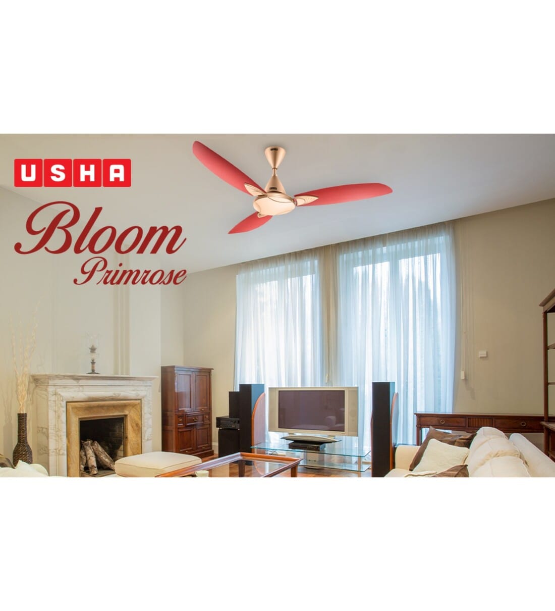 Buy Usha Bloom Primrose Goodbye Dust Ceiling Fan 1250 Mm Sparkle