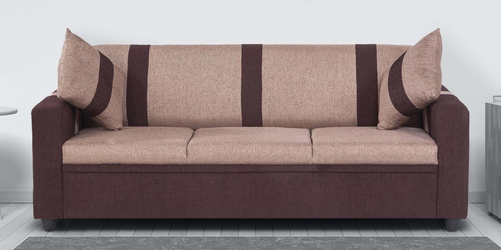 Buy Ventura Fabric Seater Sofa In Beige Colour At Off By Solace