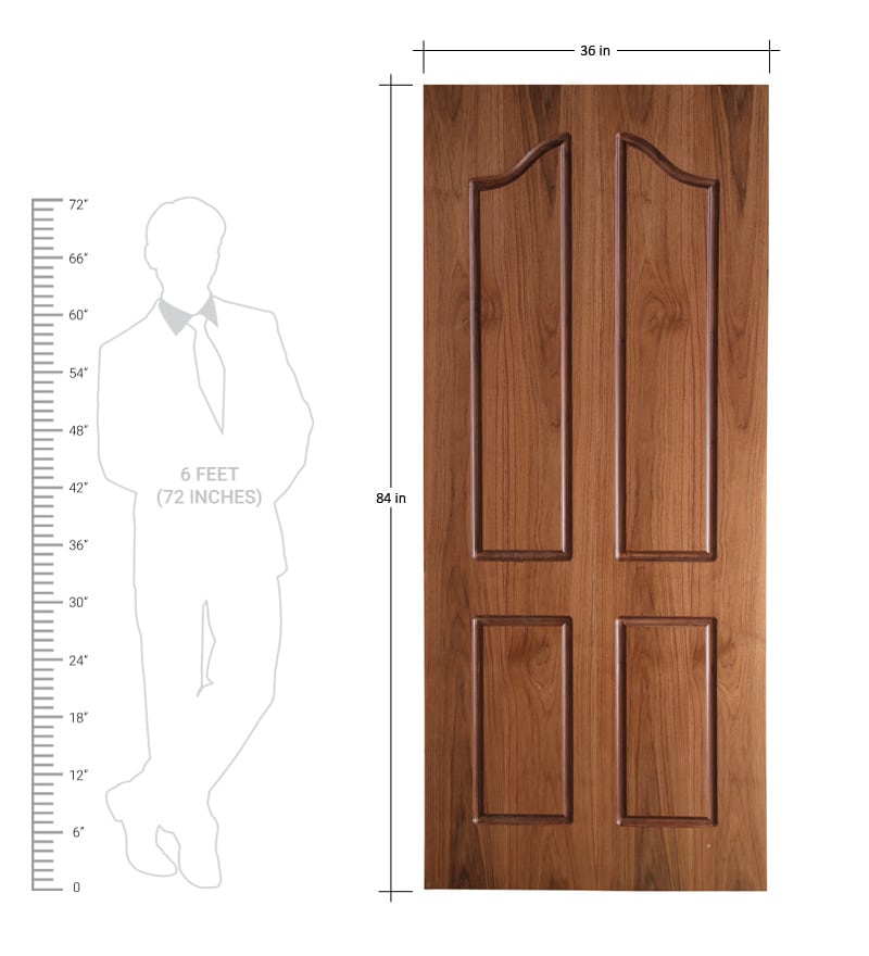 Buy Veneer Grooved Flush Door In Matt Finish By Durian Online Doors