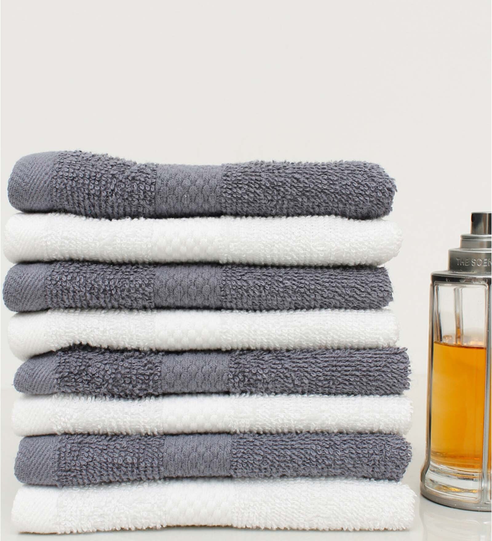 Buy Multicolor Solid Gsm Cotton Face Towels Set Of By Avi