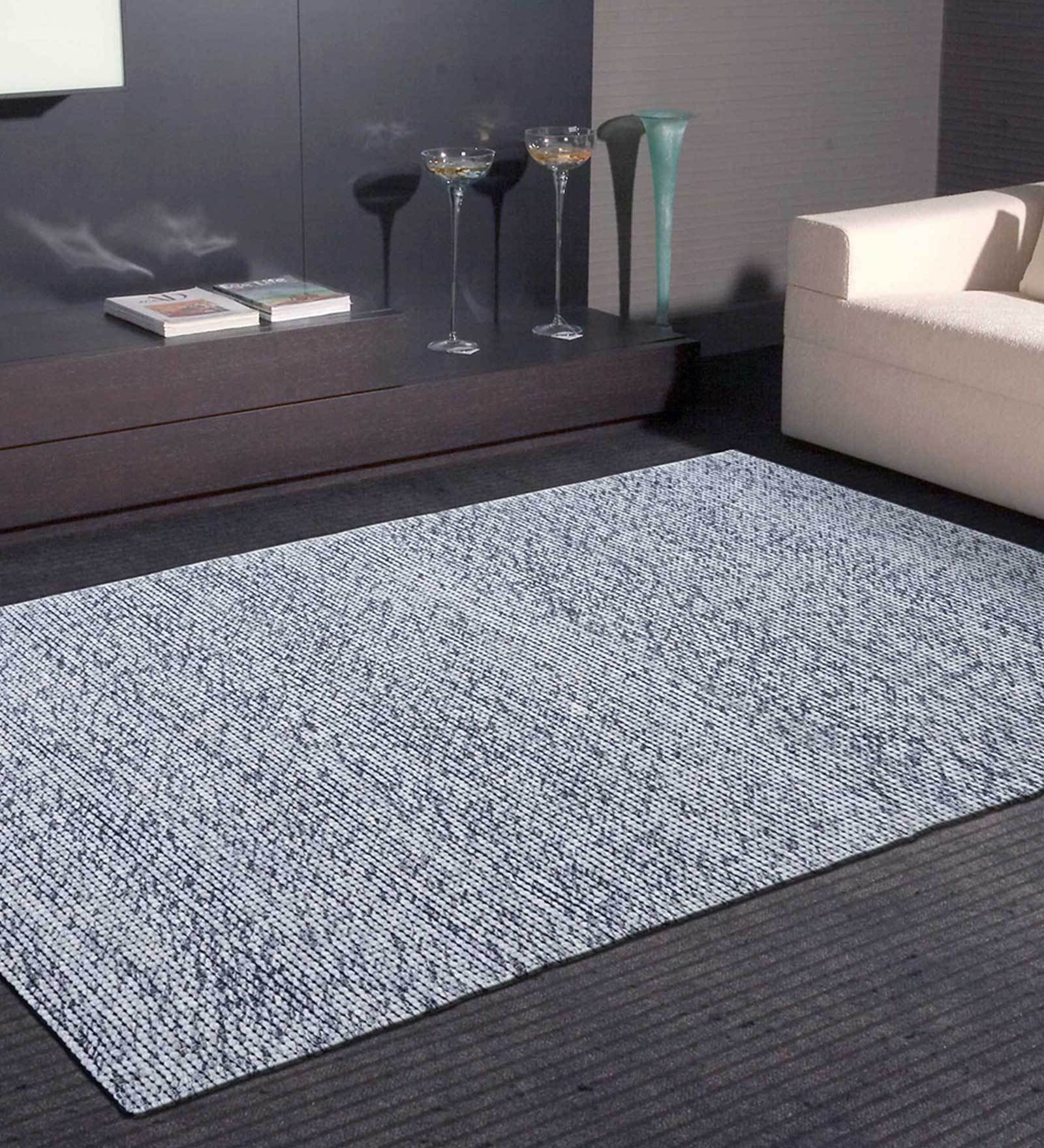 Buy Grey Wool Hand Woven 5 X 8 Feet Dhurrie By Ruban Home At 25 OFF By