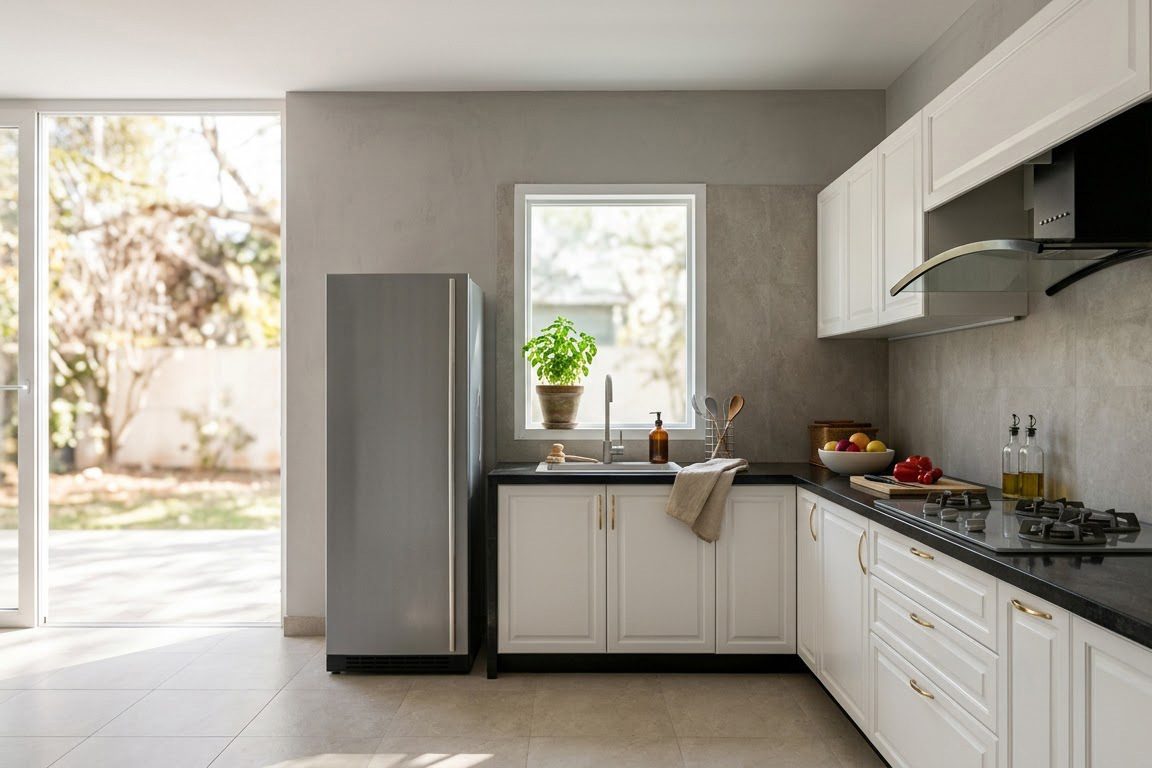 Ultrafresh Isernia Hybrid L Shape Modular Kitchen 6 x 12 ft