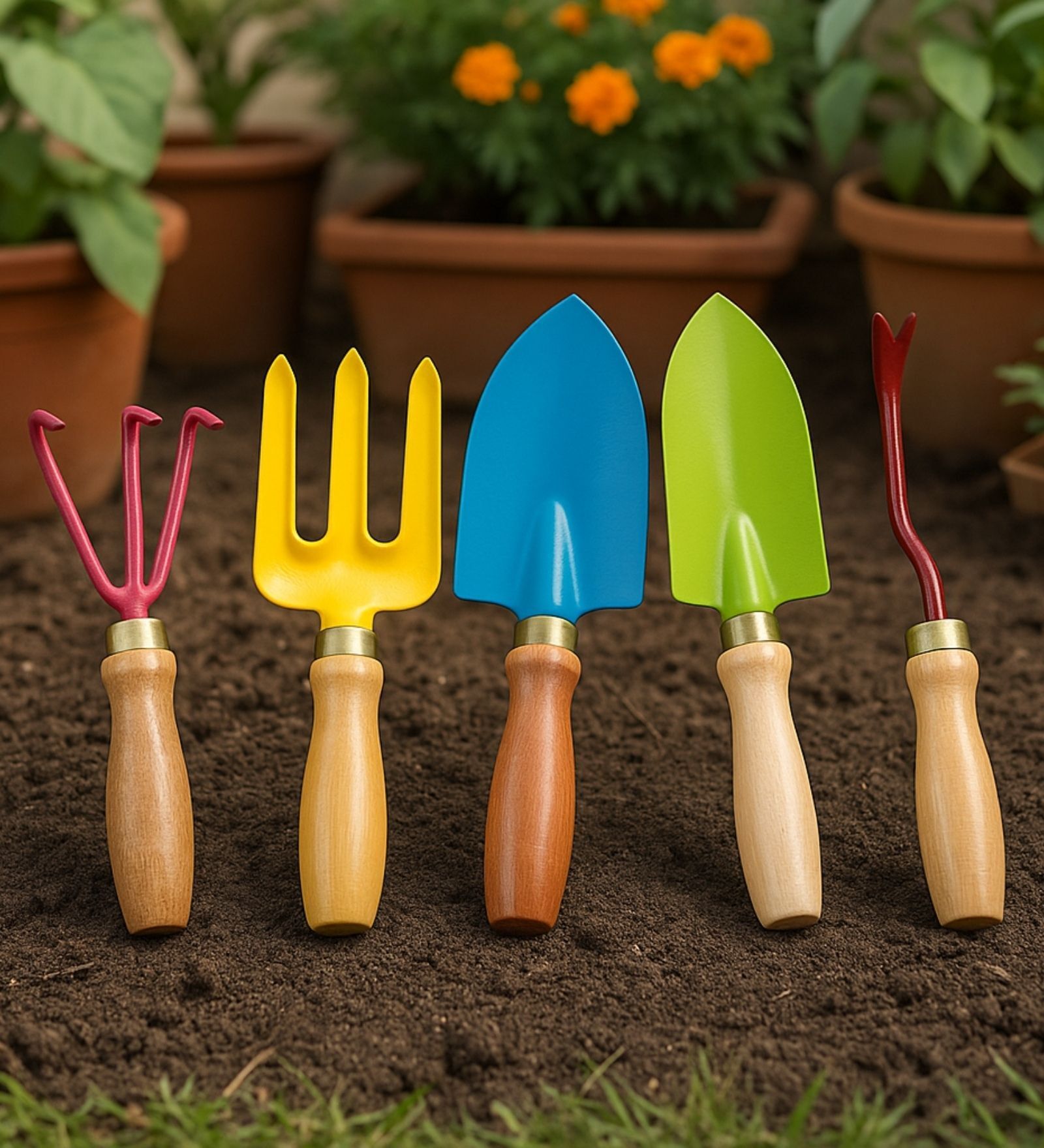 Set Of 5 Home Garden Tool Kit