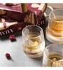 Sparkling Spinny Linear Designer 4 Drinking Glasses Gift Box (180 ml)