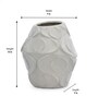 White Ceramic Homely Ink Dia Vase