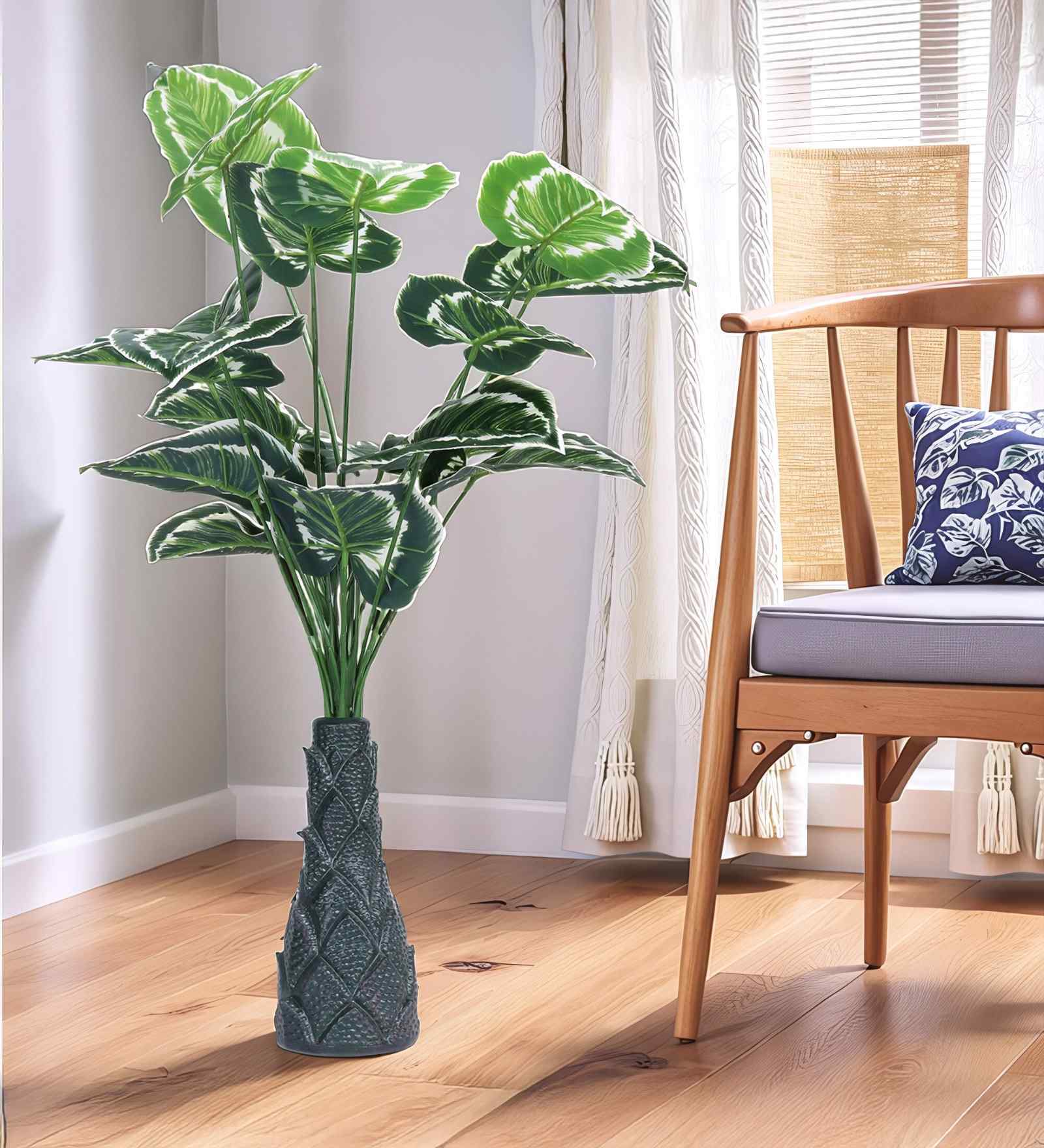 Green 3 Feet Tall Money Plant-W Artificial Plant