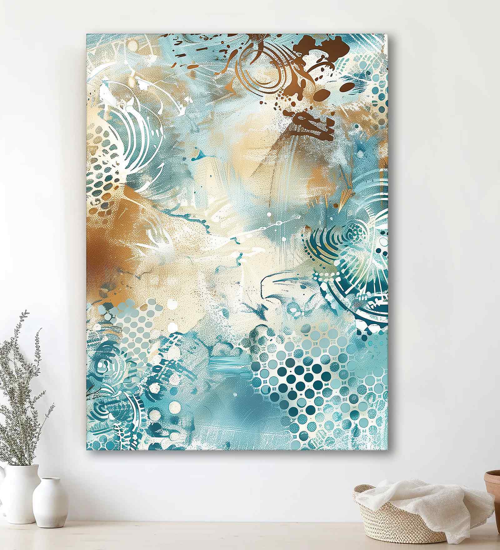 (1Pc) Multicolour Canvas Beautiful Abstract Wall Art