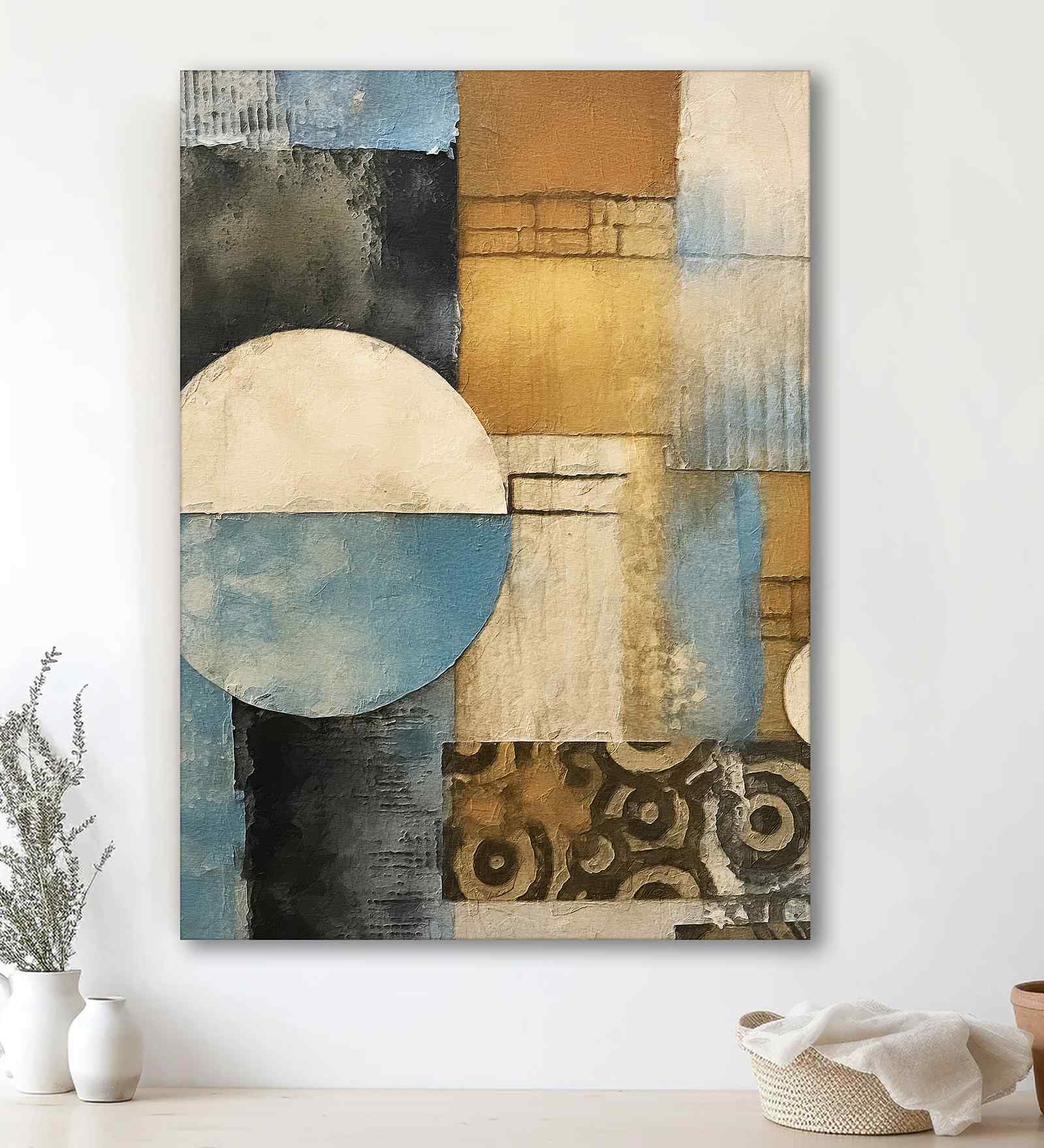 (1Pc) Multicolour Canvas Beautiful Abstract Wall Art
