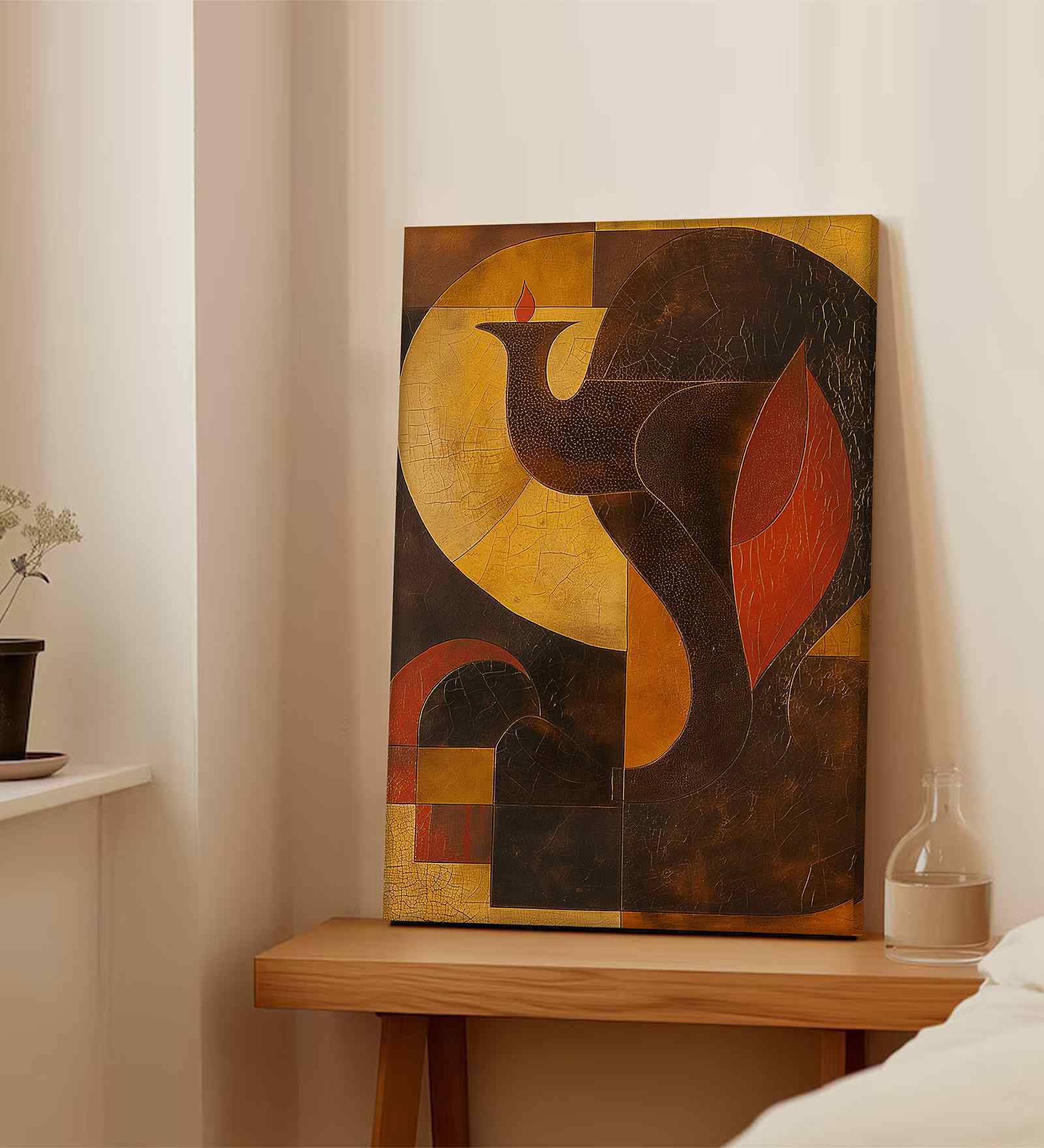 (1Pc) Multicolour Canvas Beautiful Abstract Wall Art