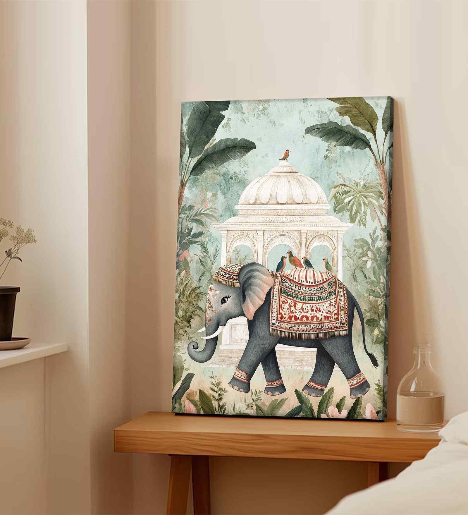 (1Pc) Multicolour Canvas Classic Indian Wall Art