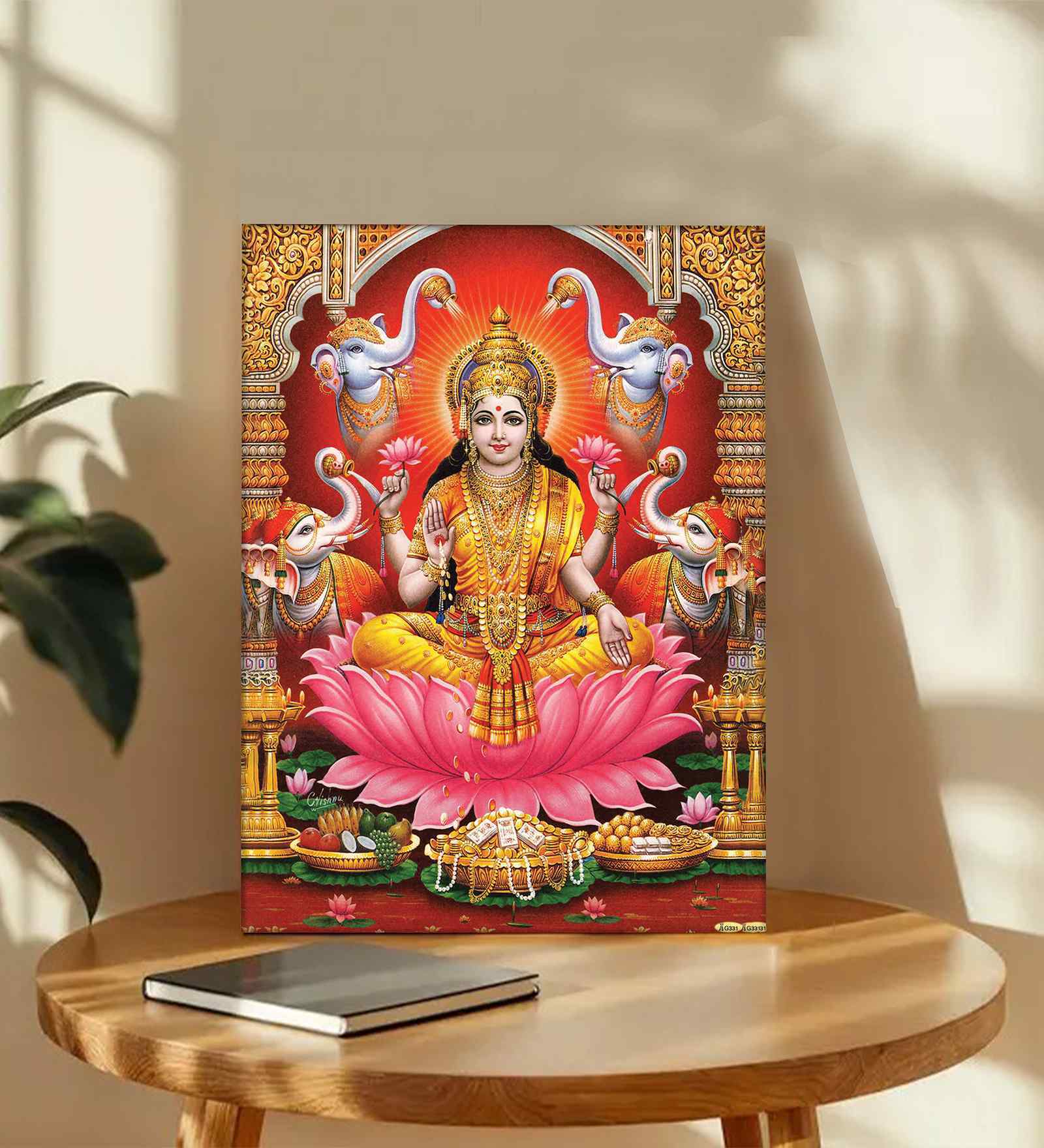 (1Pc) Multicolour Canvas Hindu Spiritual Wall Art