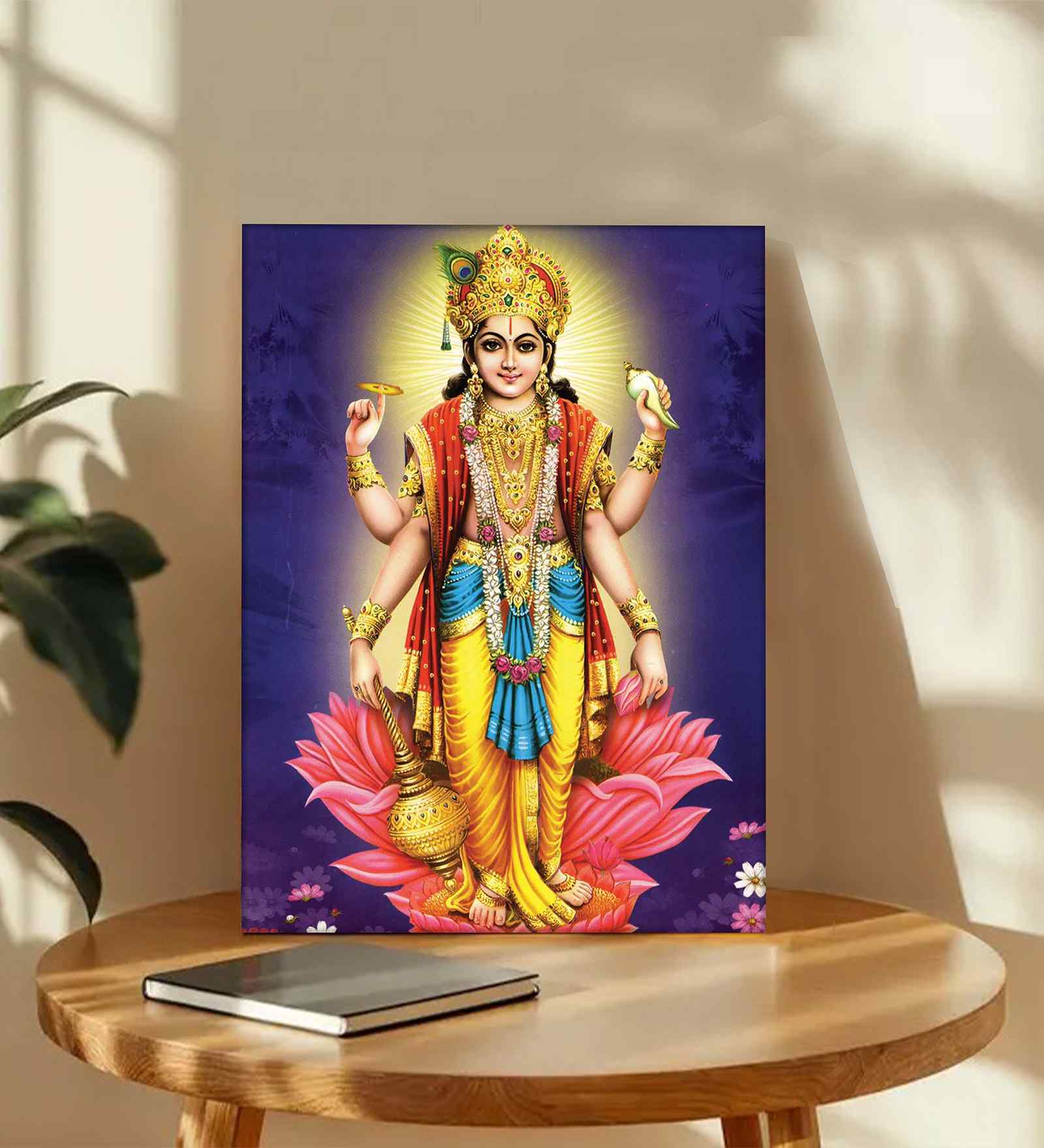 (1Pc) Multicolour Canvas Hindu Spiritual Wall Art