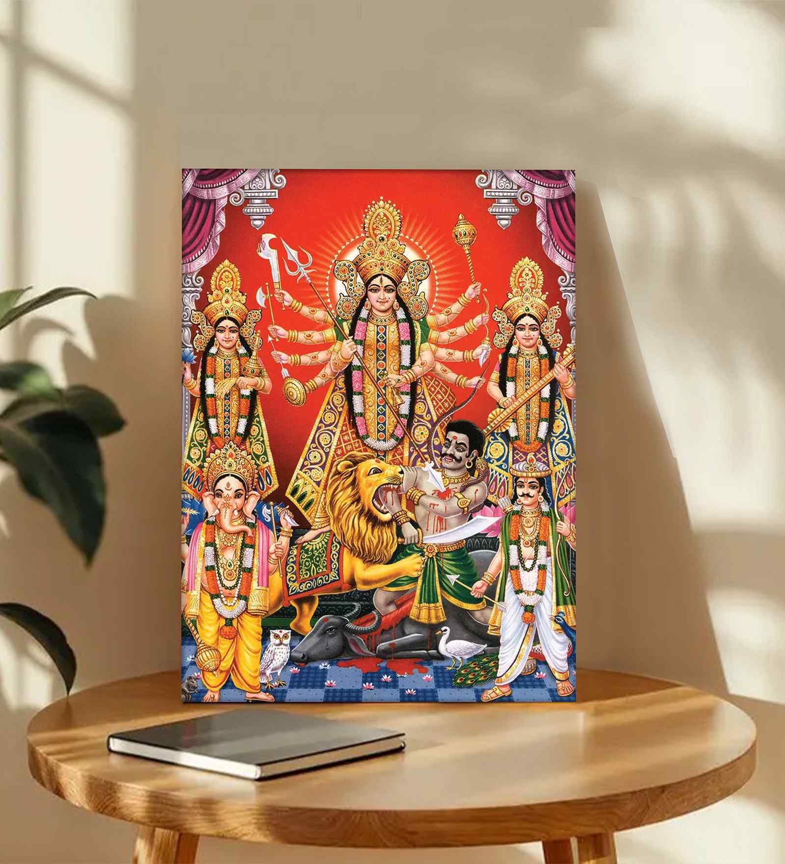 (1Pc) Multicolour Canvas Hindu Spiritual Wall Art