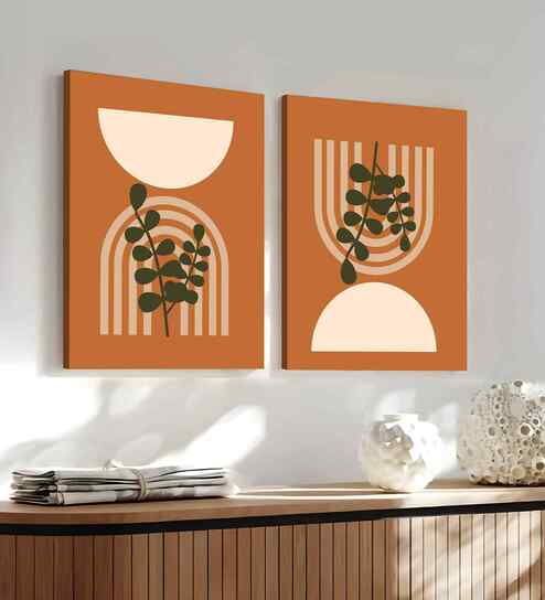 (1Pc) Brown Canvas Beautiful Abstract Wall Art