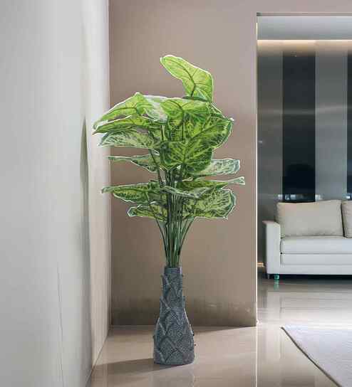 Green 3 Feet Tall Alocasia-Lg Artificial Plant