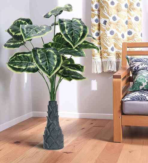 Green 3 Feet Tall Money Plant-Y Artificial Plant