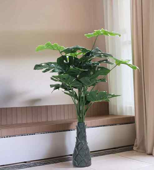 Green 3 Feet Tall Monstera Artificial Plant